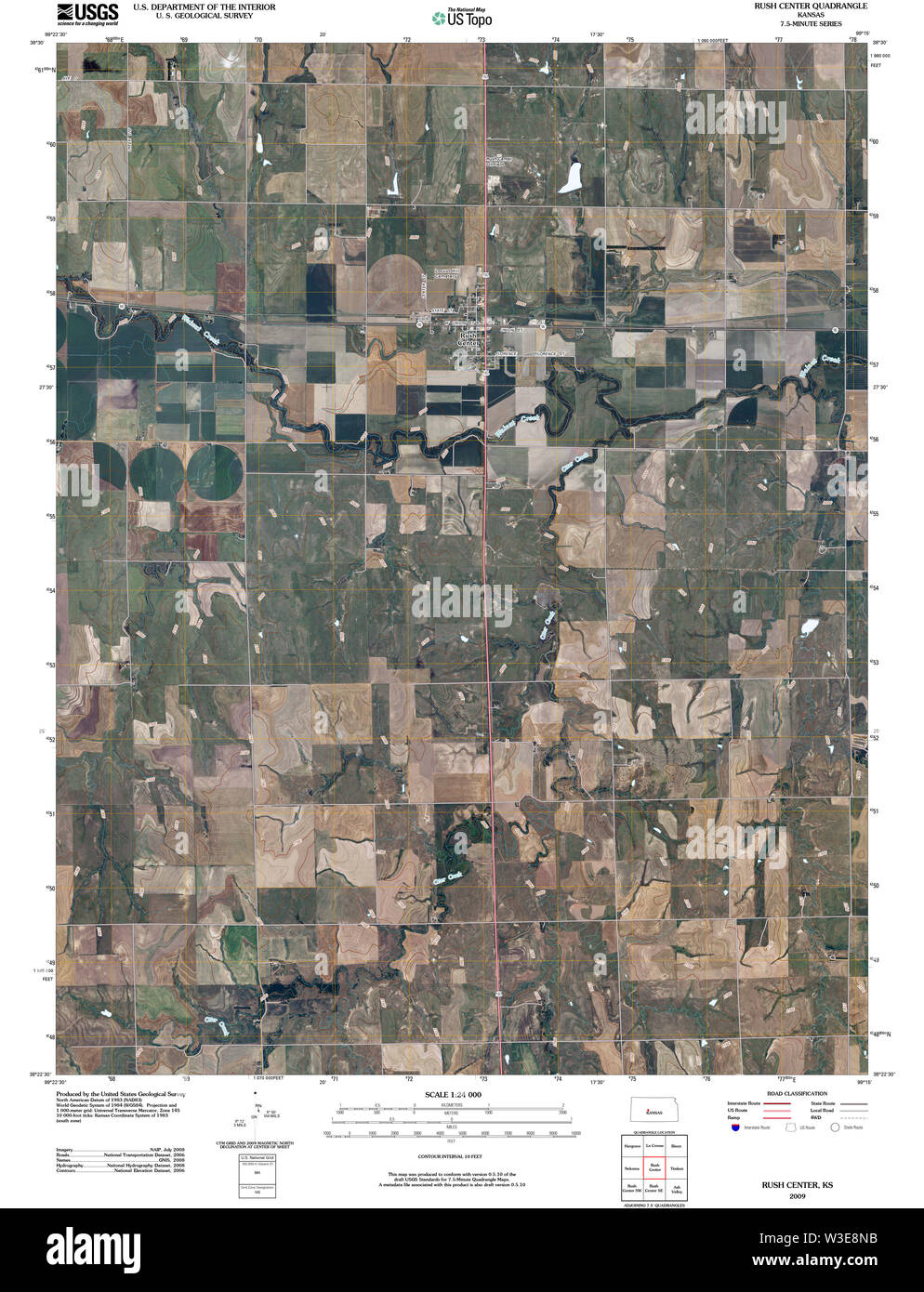 Rush center kansas map Cut Out Stock Images & Pictures Alamy