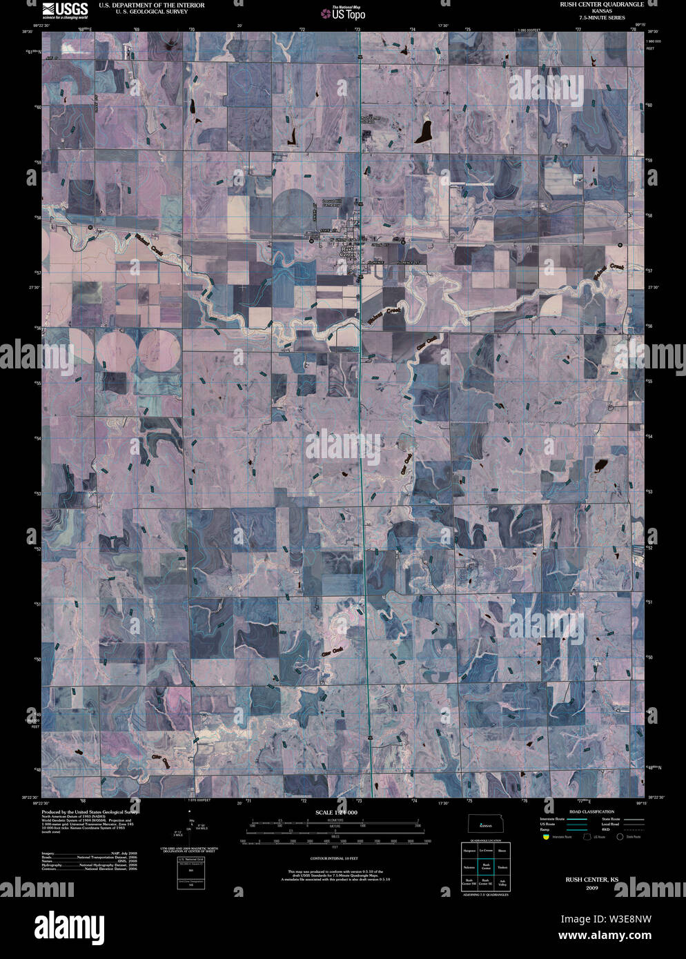 Map of rush center hires stock photography and images Alamy