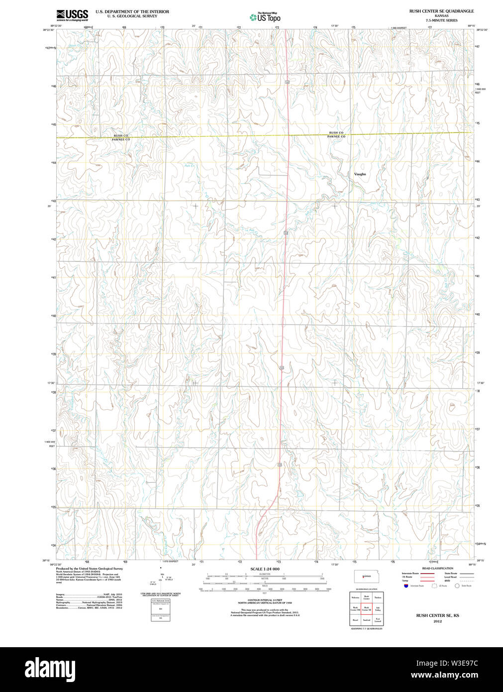 Map of rush center Cut Out Stock Images & Pictures Alamy