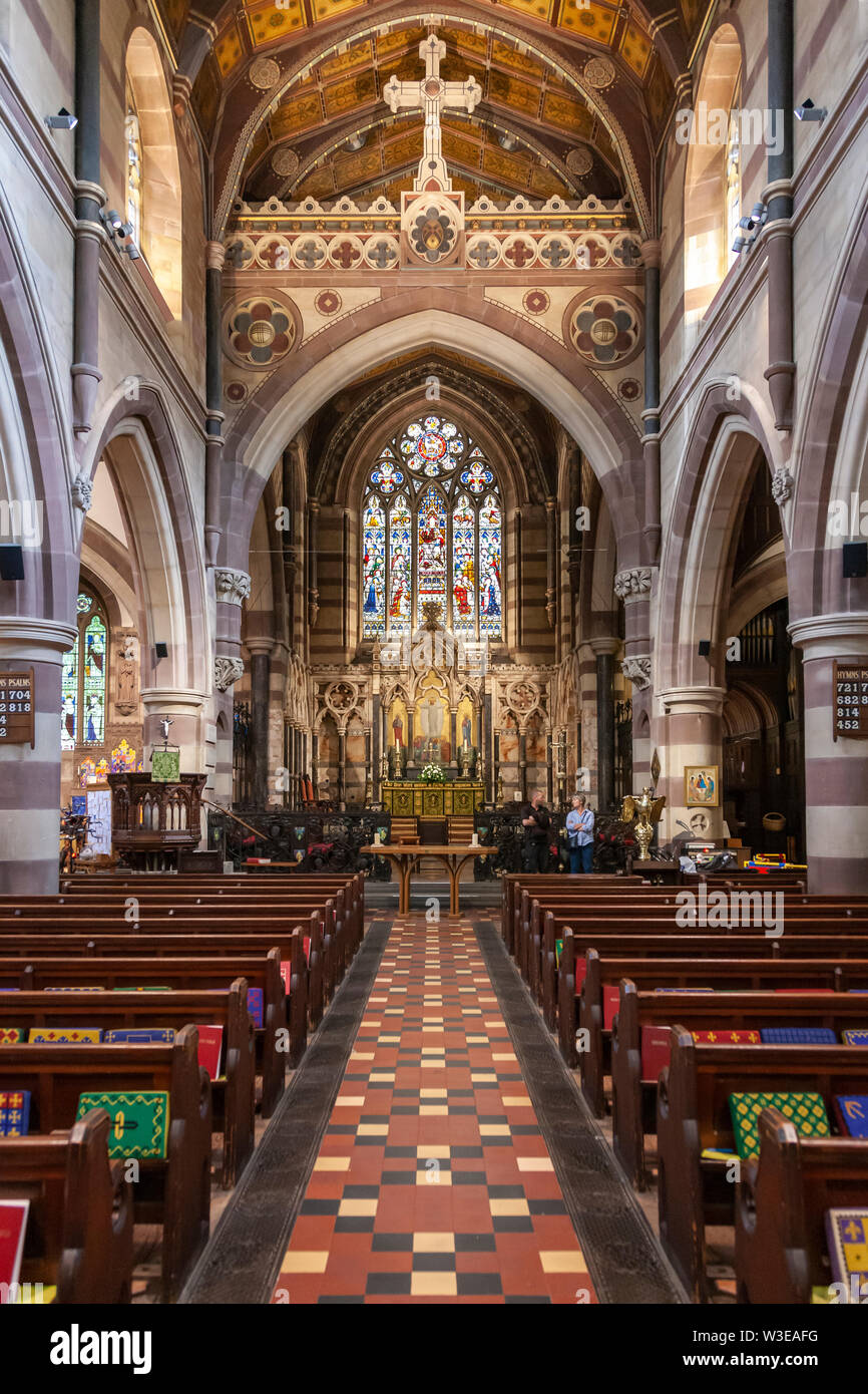 Interia of St Andrew's, The Parish Church of Rugby, Warwickshire, UK Stock Photo