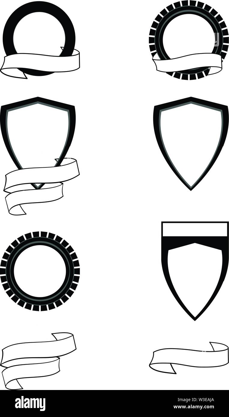 Blank Shield With Banner