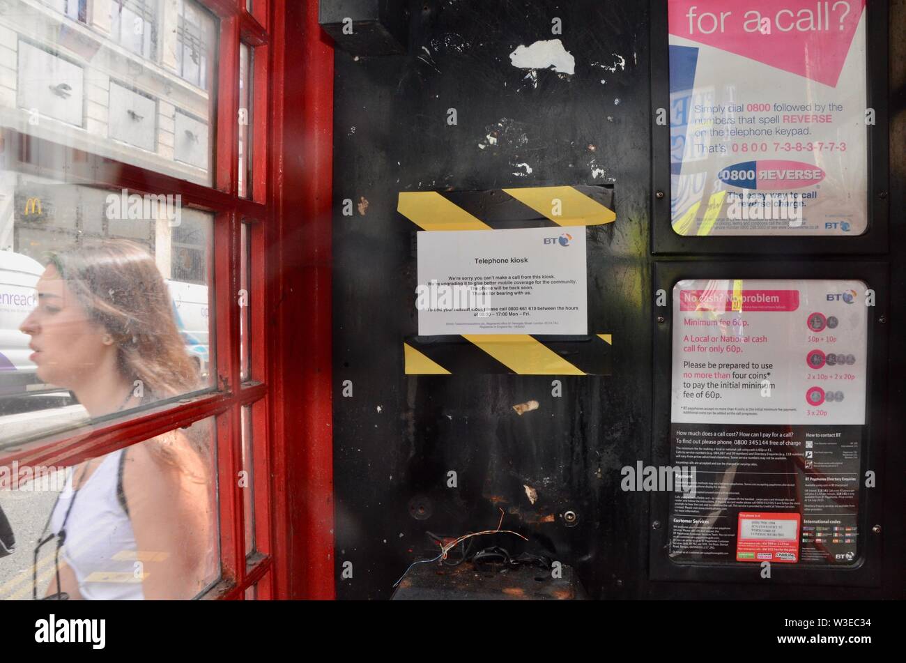 Red Phone Box Interior Stock Photos Red Phone Box Interior Stock