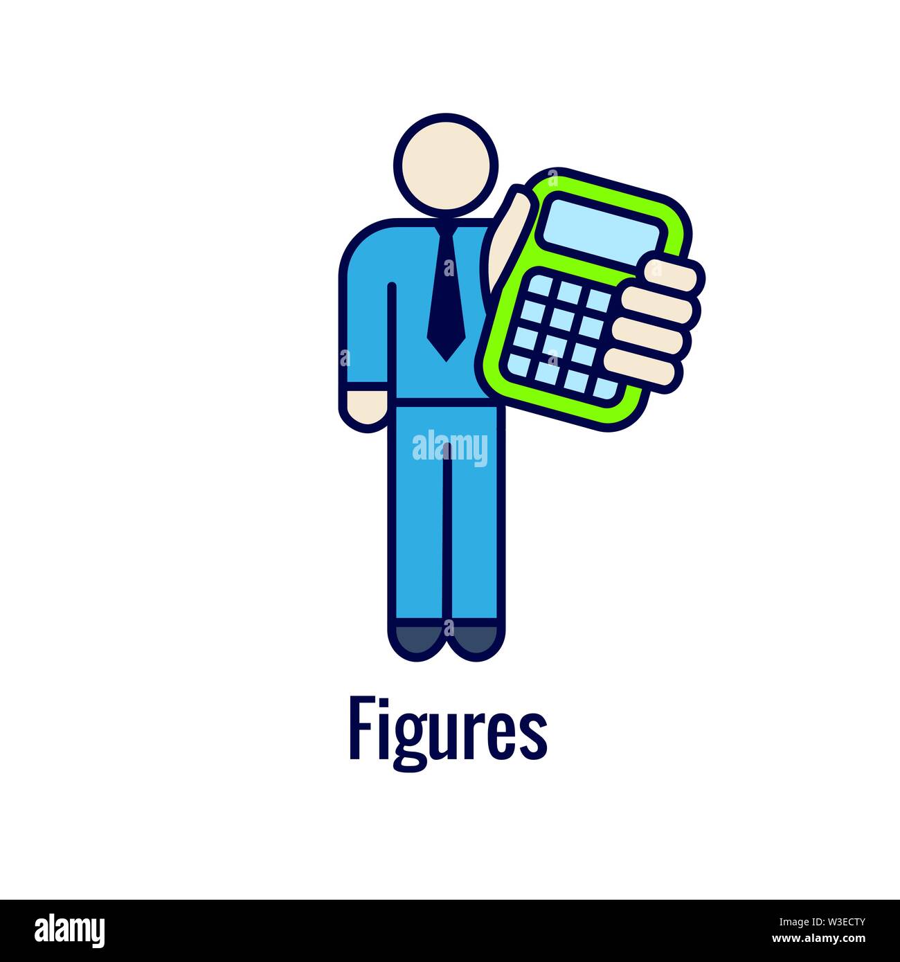 Accountant or Accounting Icon Set w money, accounting and similar ...