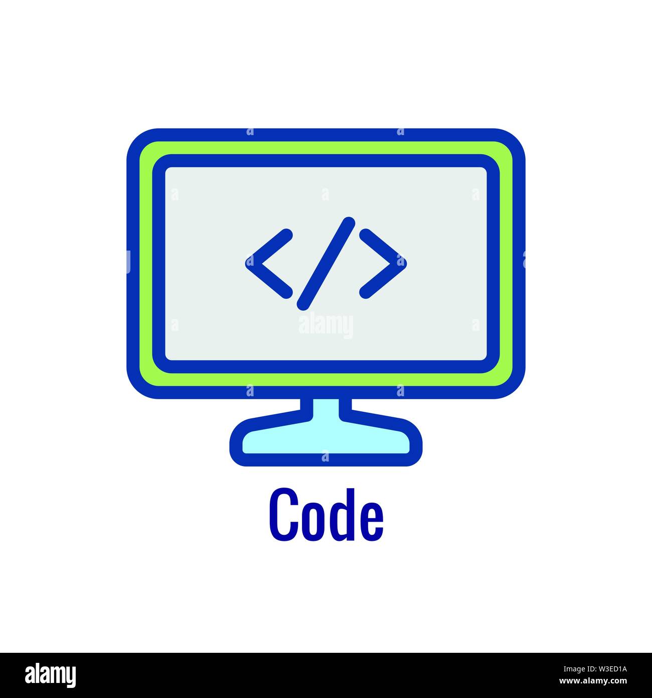 DevOps Icon - Dev Ops Icon Showing an part of the process Stock Vector