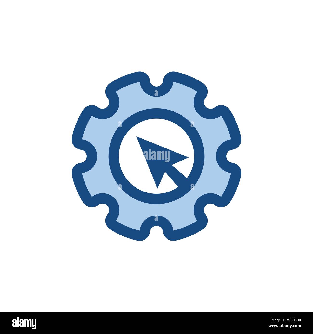 Website clicks icon ; pointer icon - unscrupulously acquiring website clicks Stock Vector