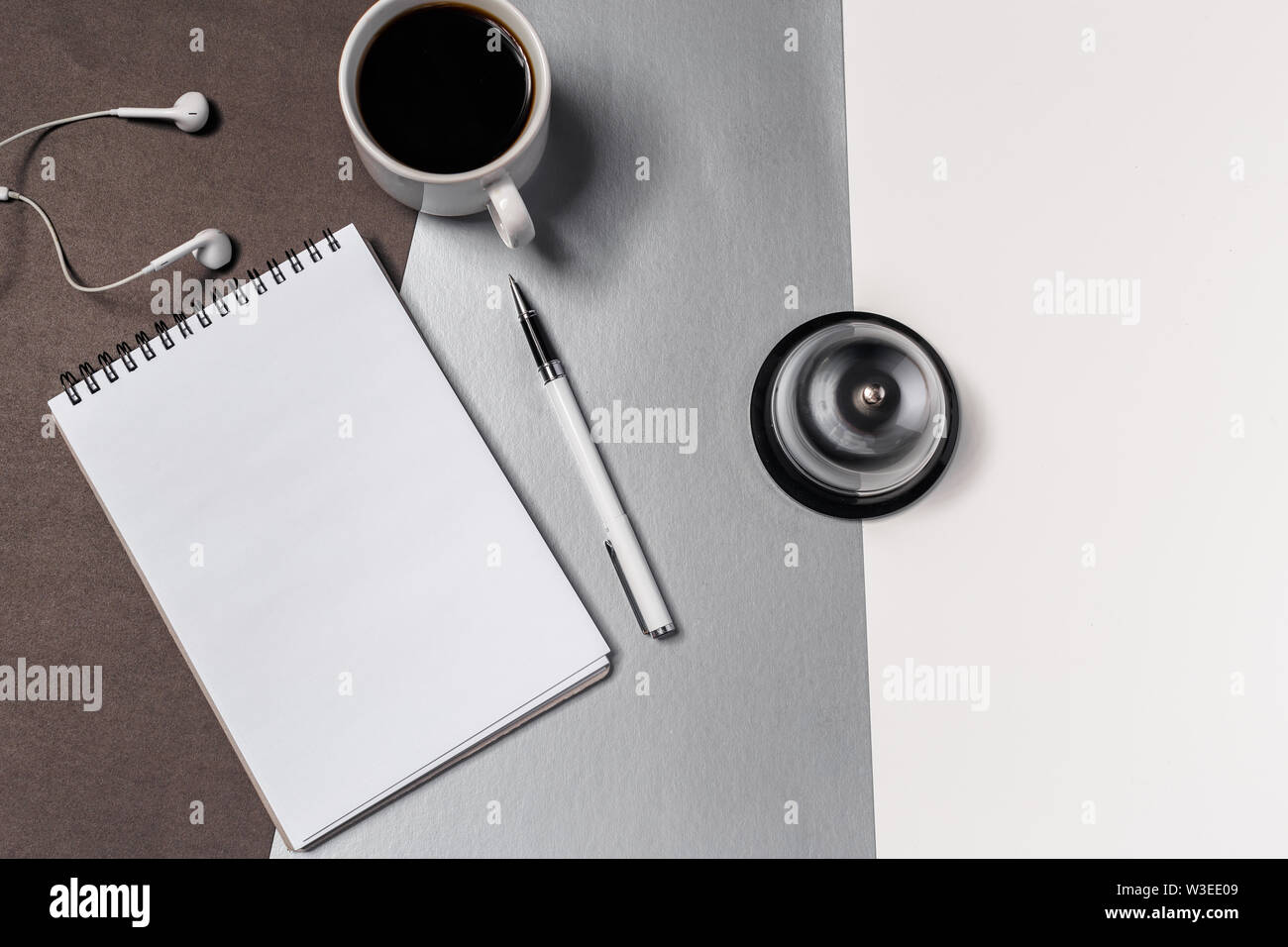 Work space, top view Stock Photo - Alamy