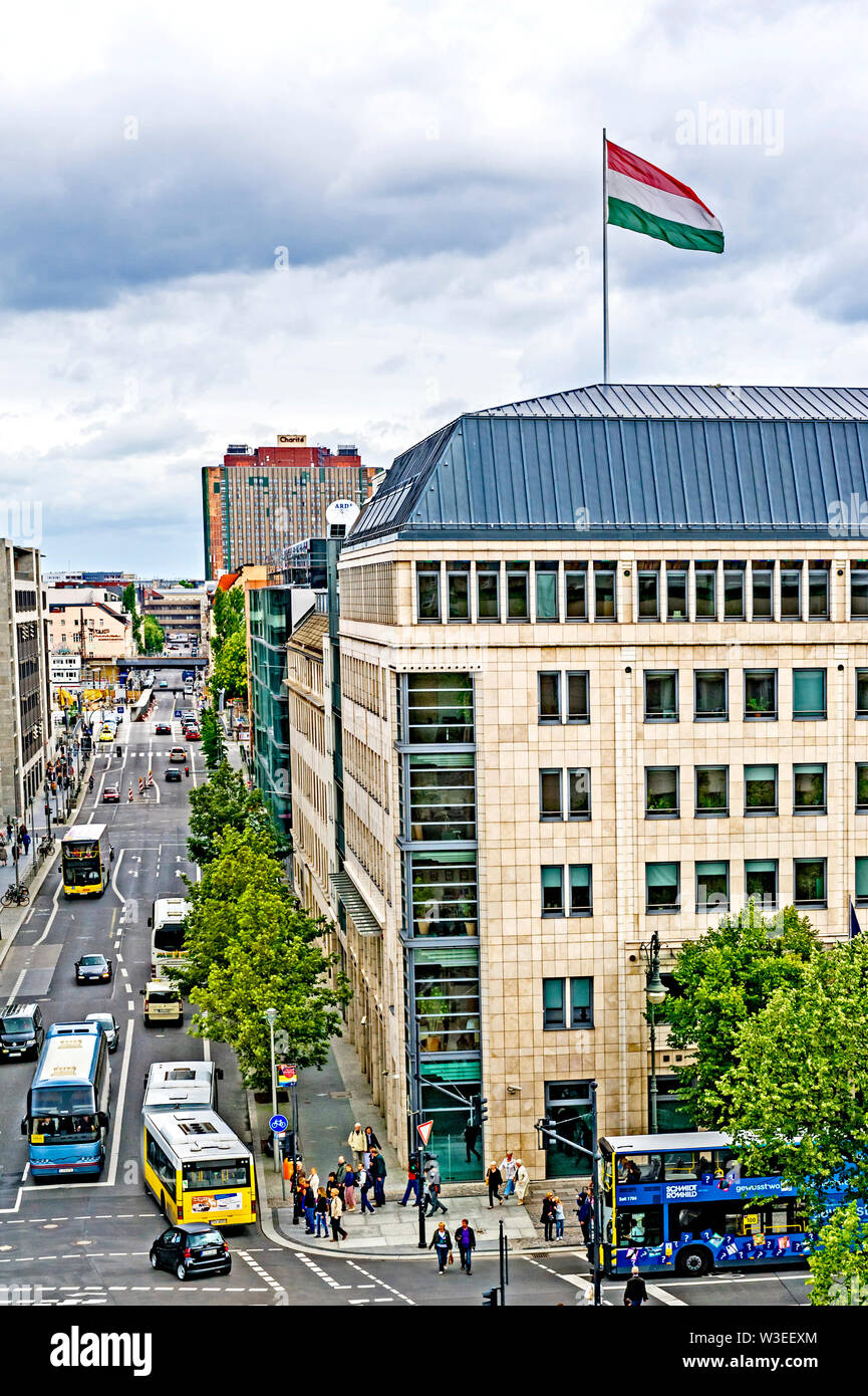 Berlin, Wilhelmstraße Richtung Charité Stock Photo