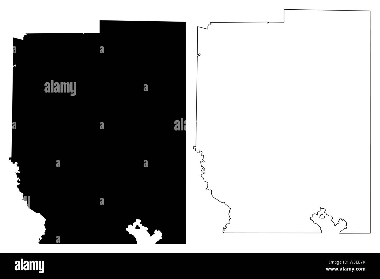 Map of kaufman Stock Vector Images Alamy