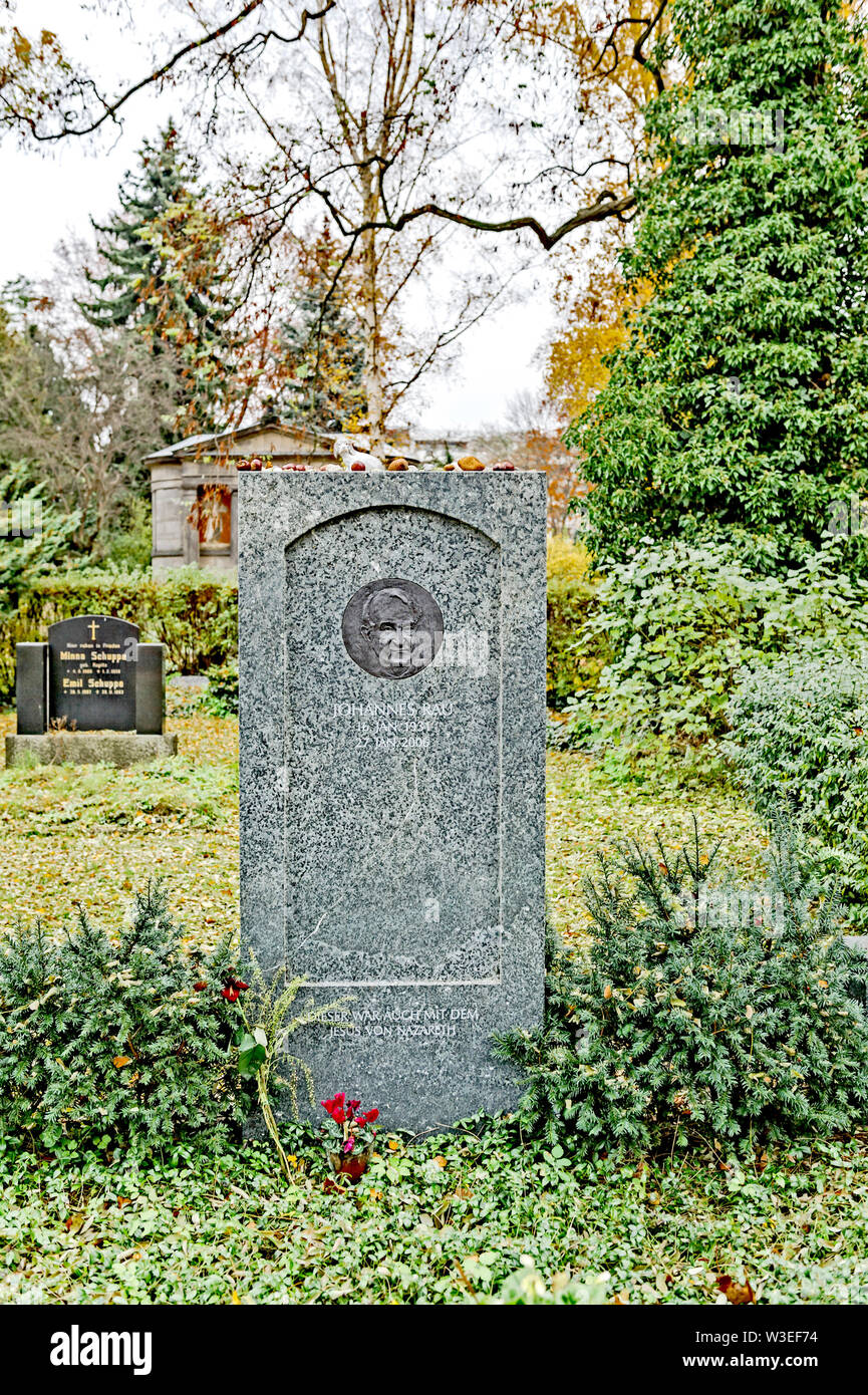 Grab Johannes Rau; grave of the former german president Johannes Rau Stock Photo