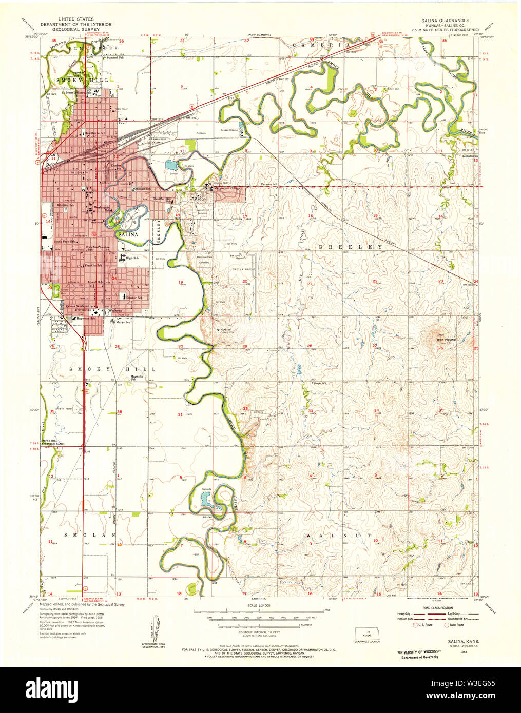 Salina map hi-res stock photography and images - Alamy