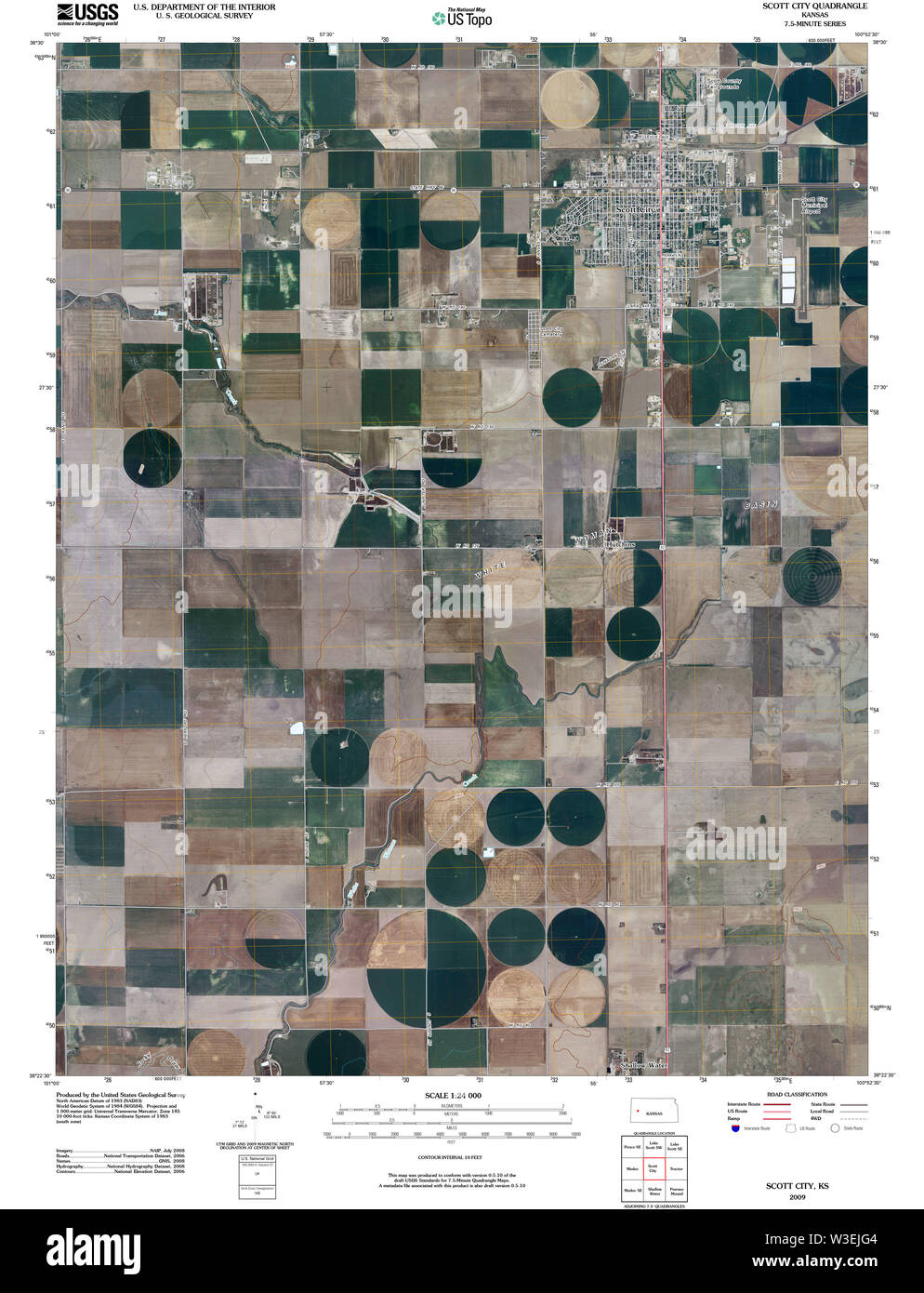 Scott city kansas map hires stock photography and images Alamy