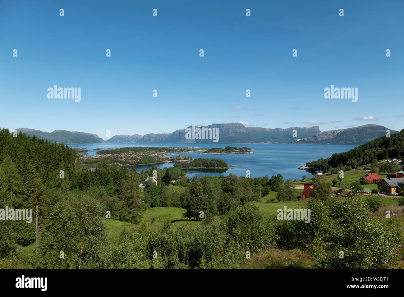 The landscape surrounding Sognefjord, Norway. Stock Photo