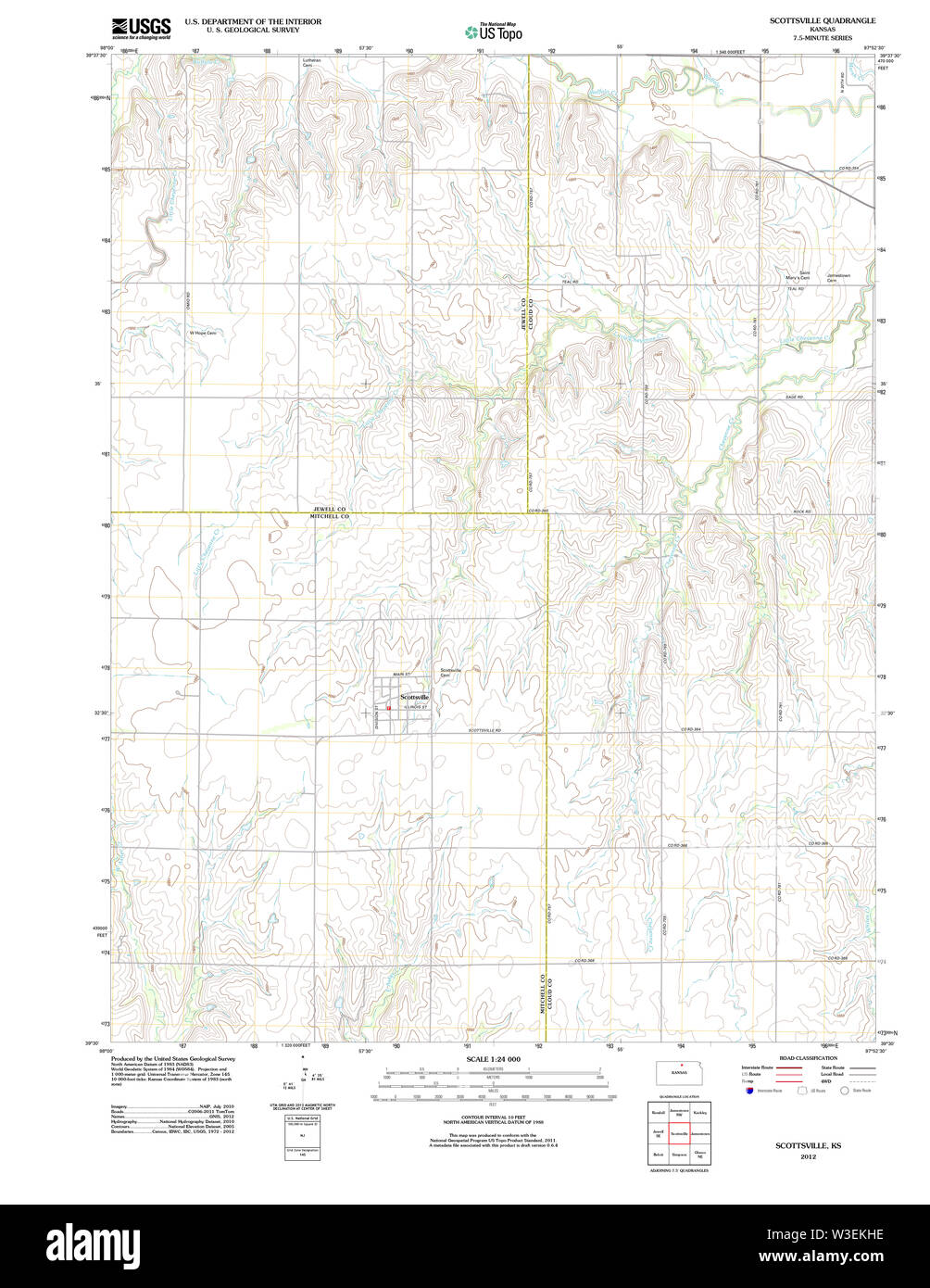 Map of scottsville hires stock photography and images Alamy