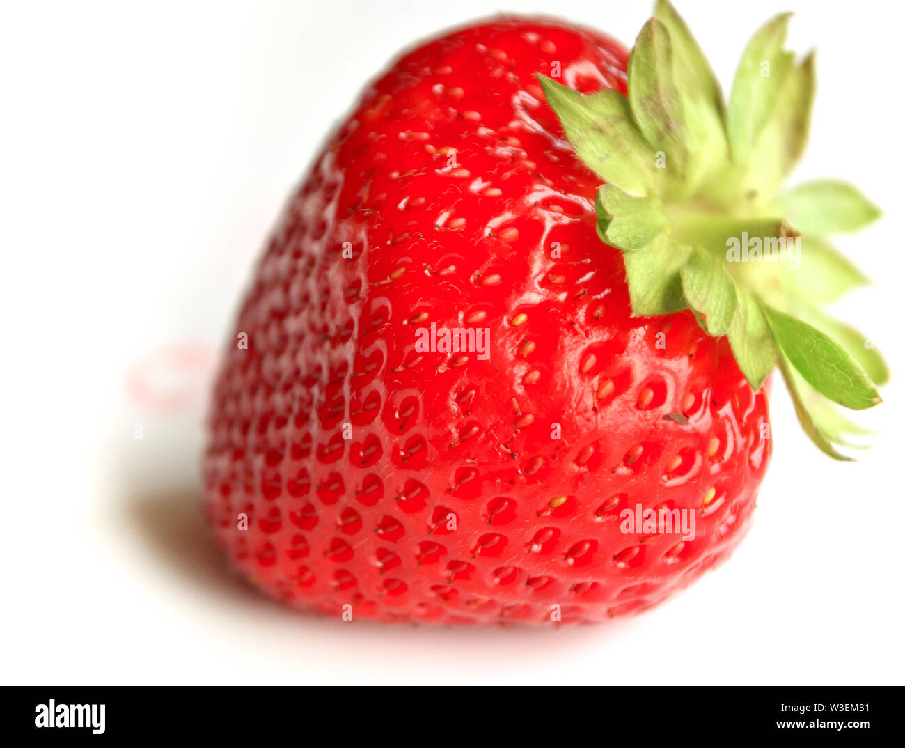 Ripe strawberries isolated on white background Stock Photo - Alamy