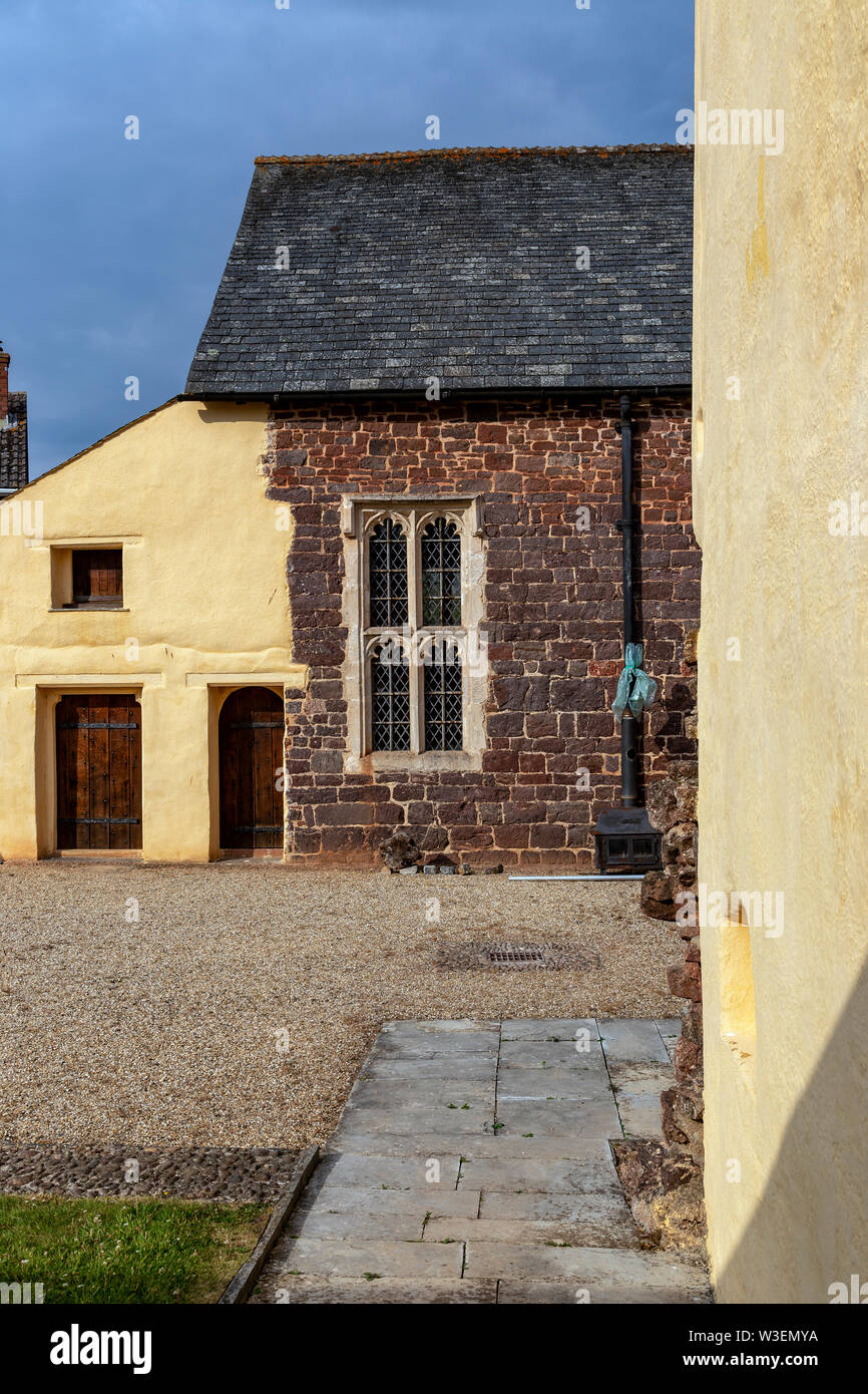 Bowhill House Exeter, Grade 1 listed.House. Built c1500 for Roger Holland, a prominent Exeter citizen, MP and Sheriff of Devon; it passed to the Carew Stock Photo