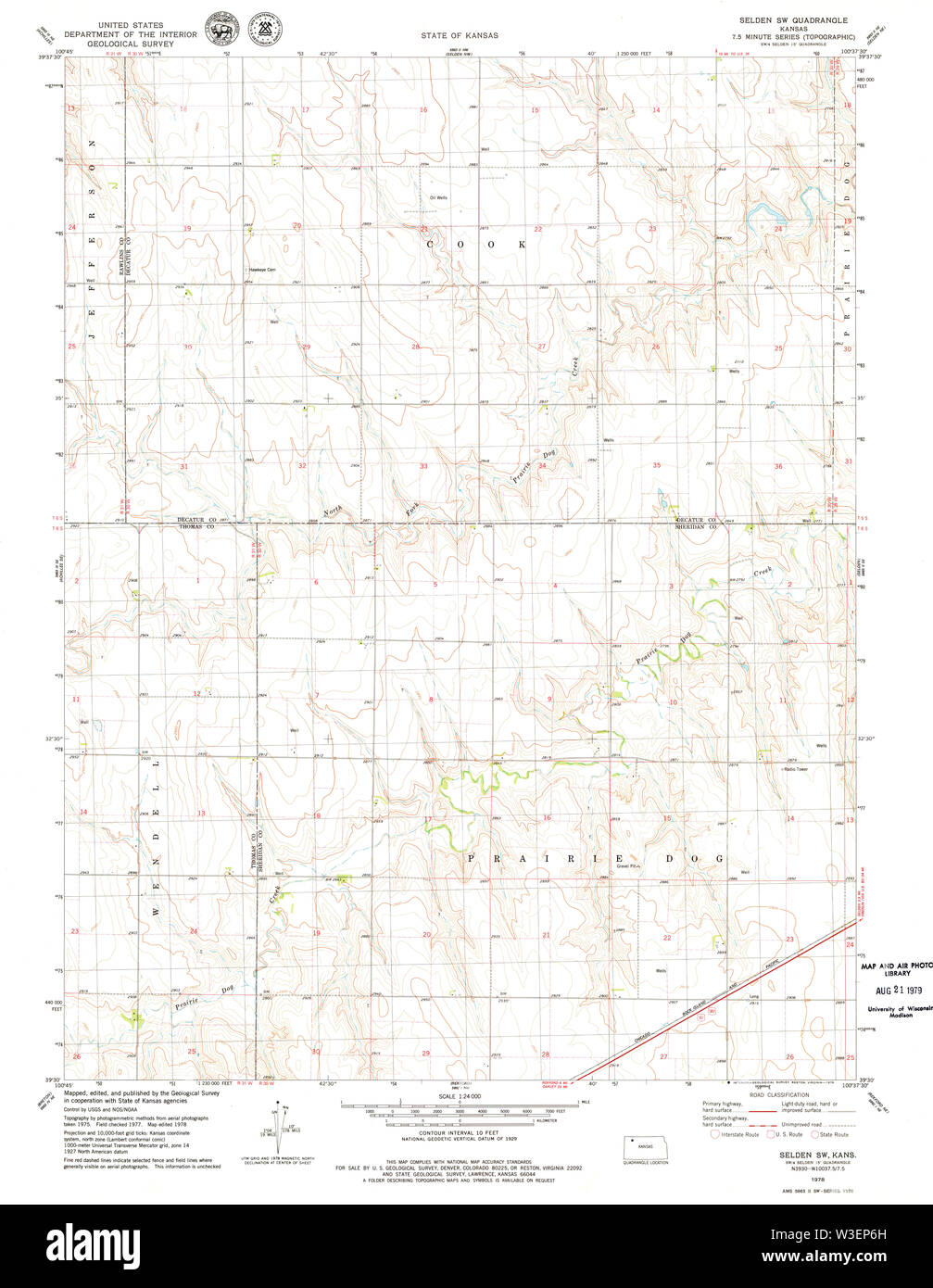 Selden kansas map hires stock photography and images Alamy