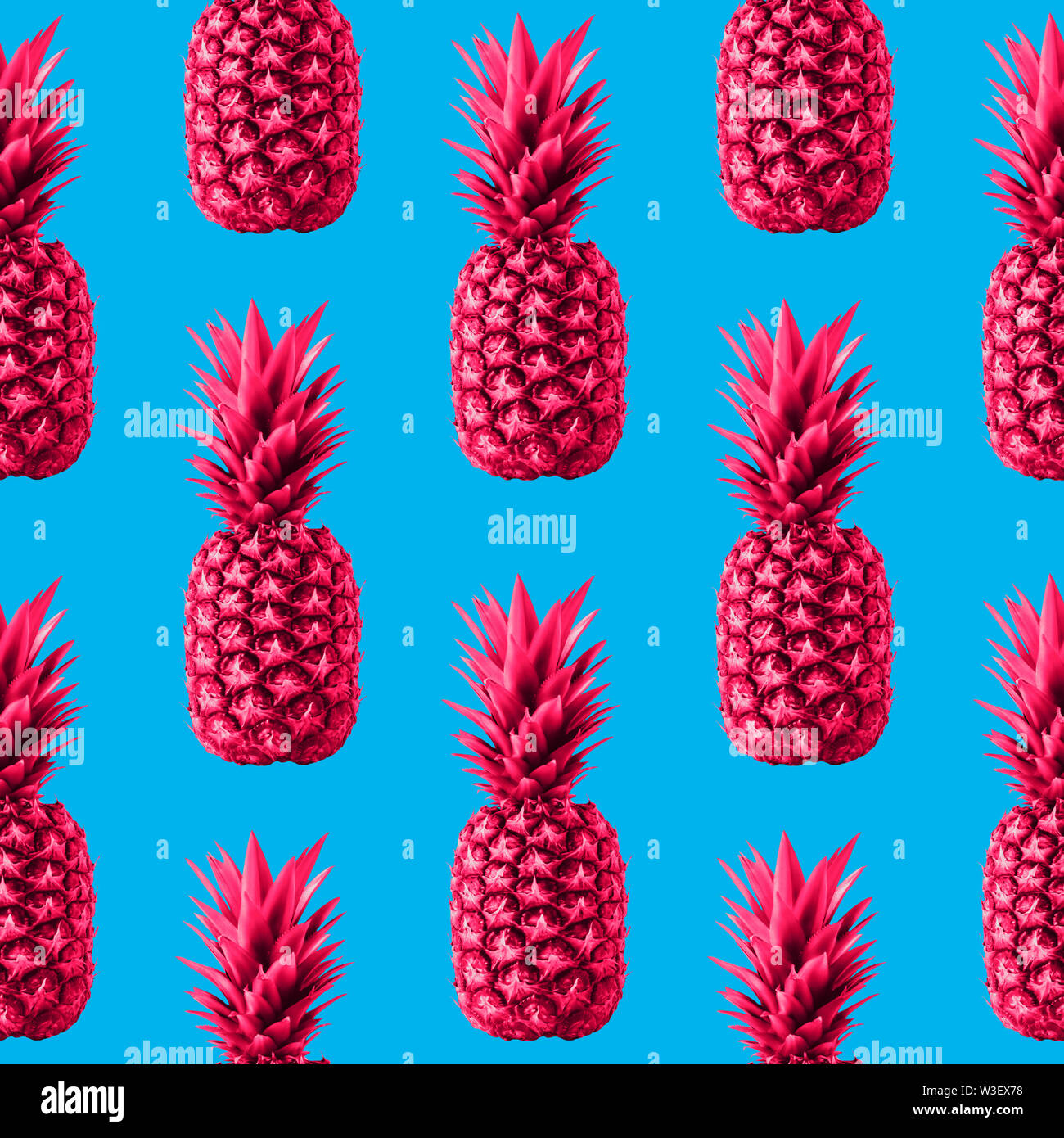 Seamless pattern with pineapple Many natural pink pineapples on a bright light blue background Zine style Stock Photo - Alamy Seamless pattern with pineapple Many natural pink pineapples on a bright light blue background Zine style Stock Photo - Alamy