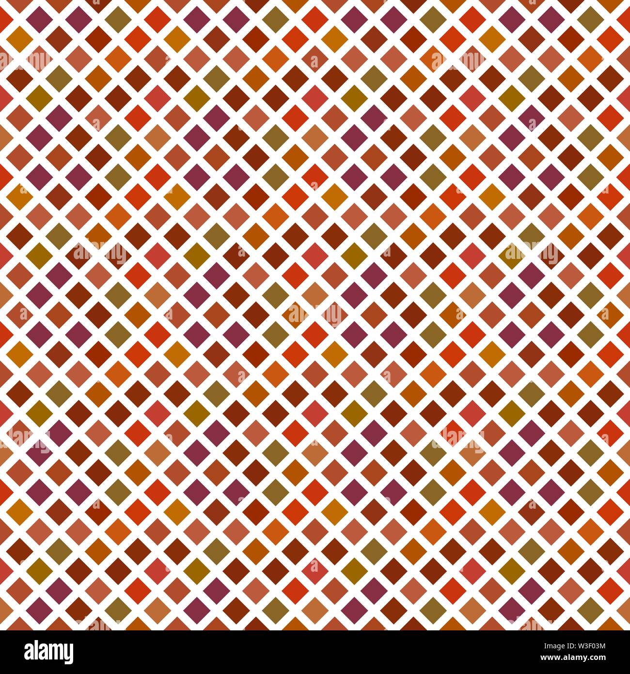 Abstract seamless geometrical square pattern background - brown vector ...