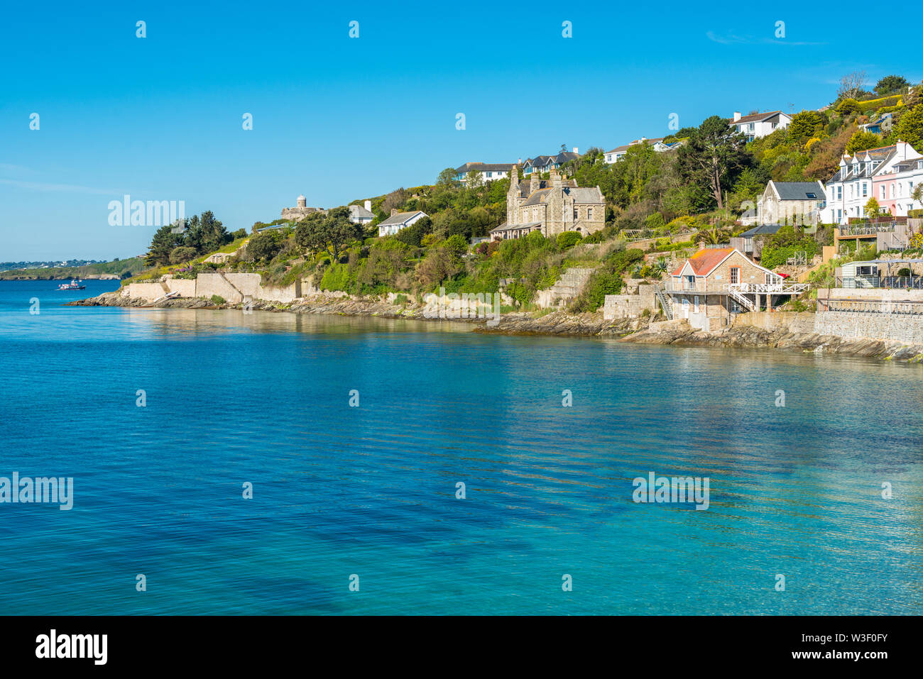 The picturesque village of St Mawes on the Roseland Peninsula near Falmouth in Cornwall, England, UK. Stock Photo