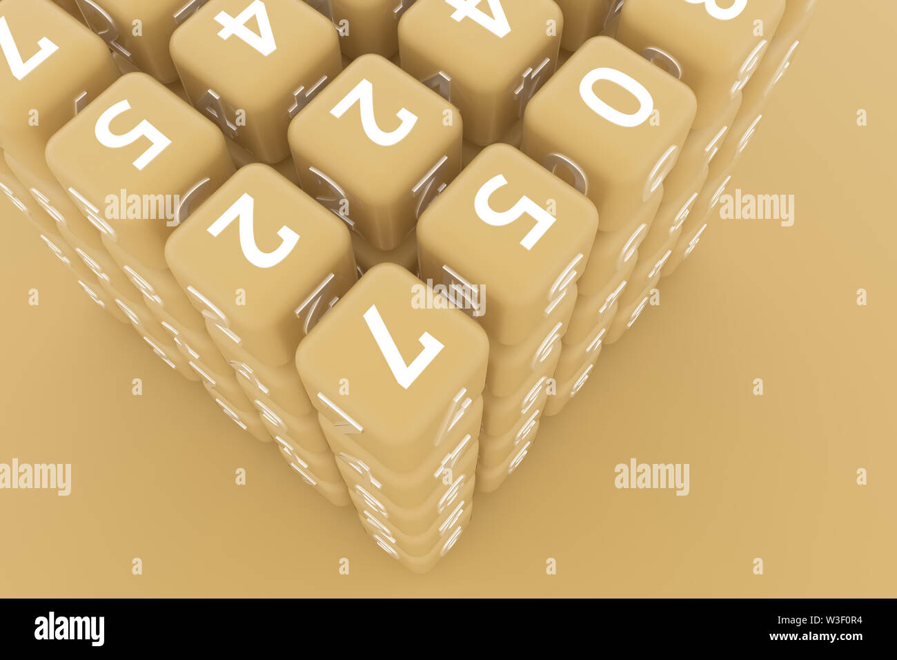 Number sign or symbol, cube or block. For illustrations design, texture ...