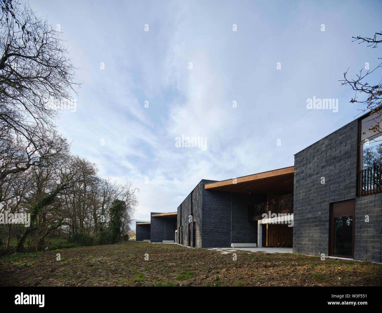 Perspective along rear elevation. Staff Residences at The Europe Hotel, Killarney, Ireland