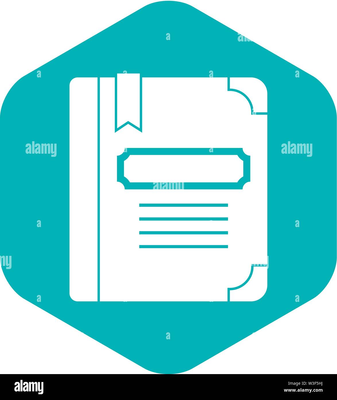 Tutorial with bookmark icon, simple style Stock Vector Image & Art - Alamy