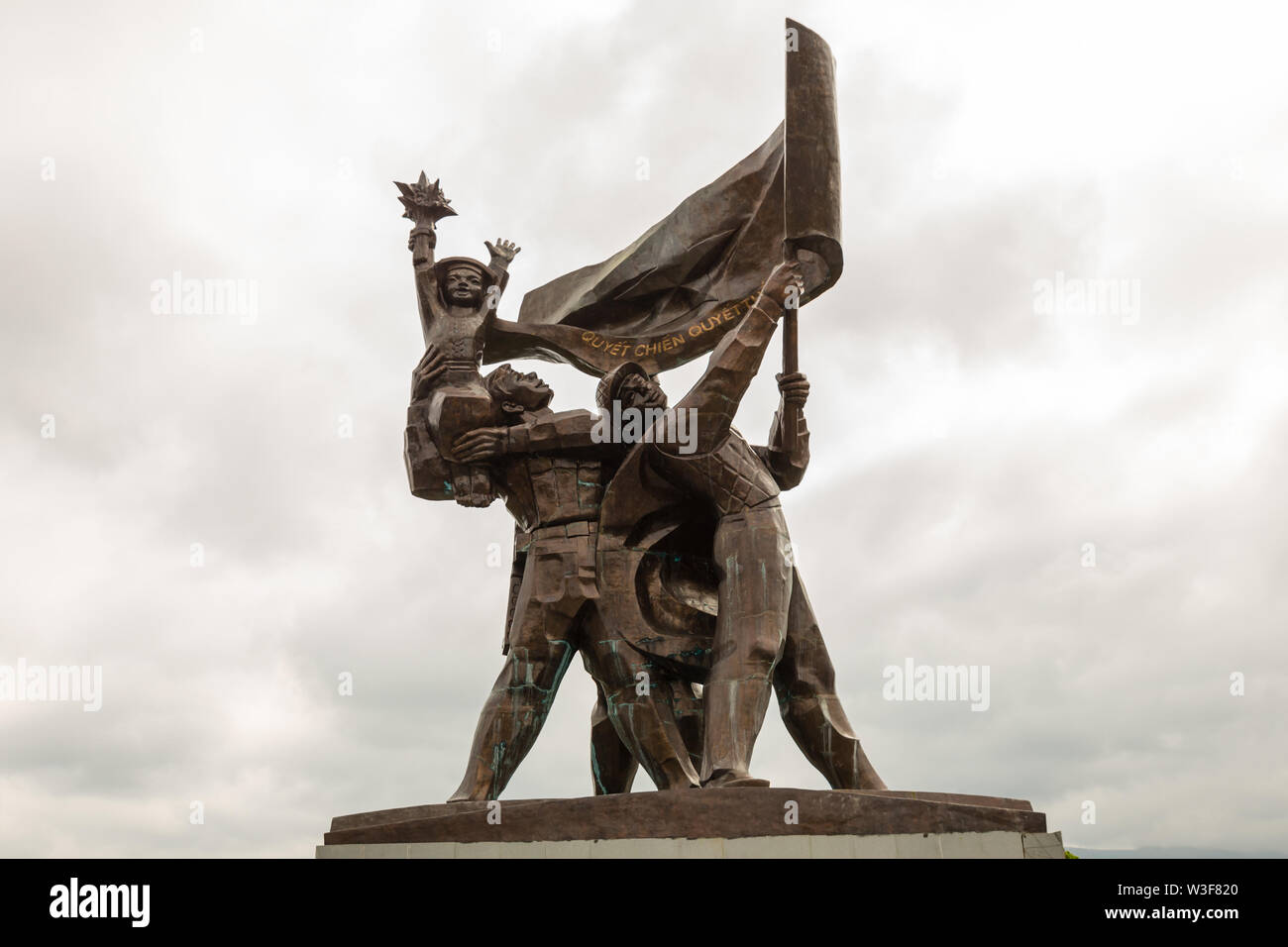 Dien Bien Phu, Vietnam - November 24, 2018: The battle of Dien