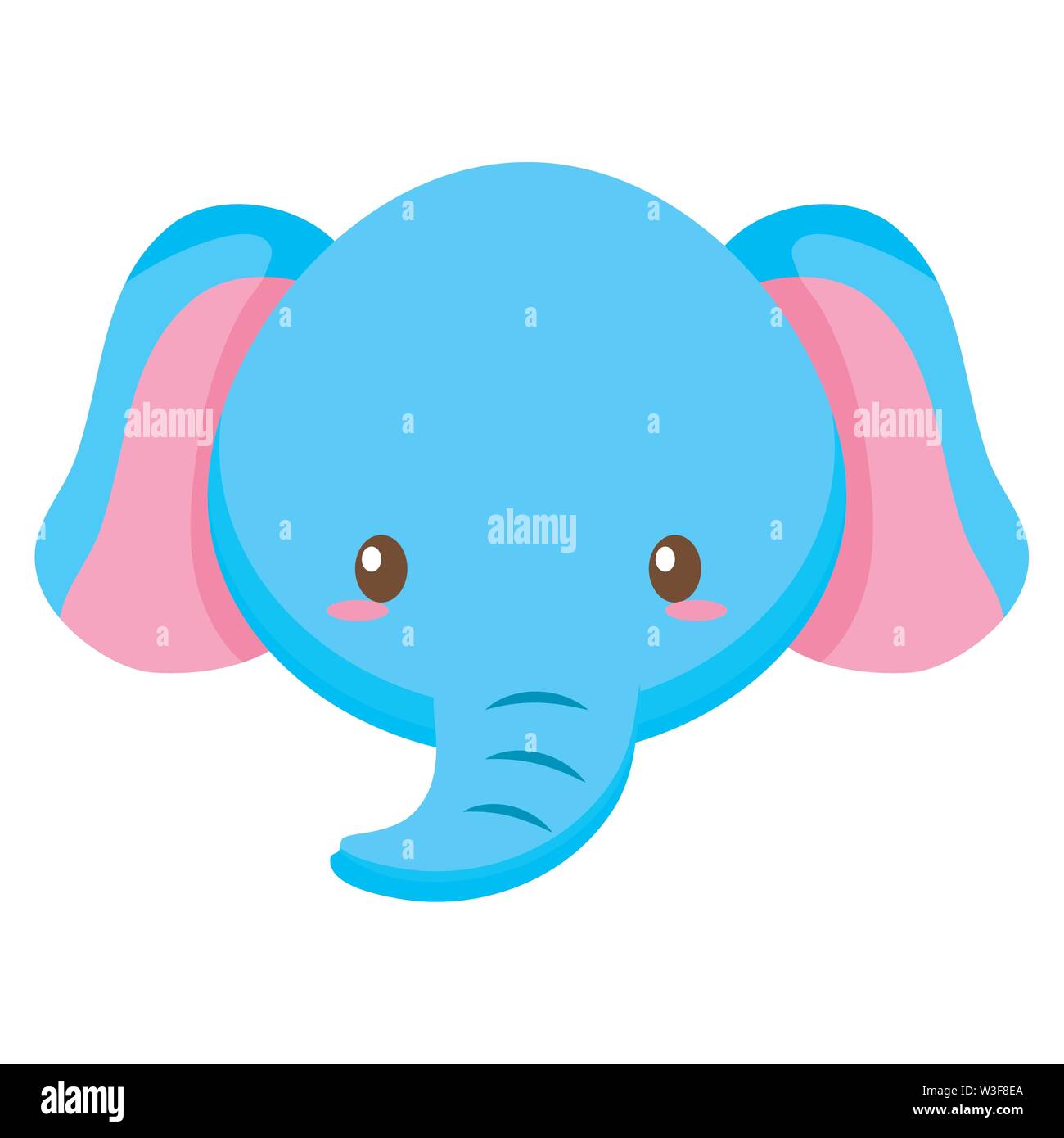 cute little elephant baby character Stock Vector Image & Art - Alamy