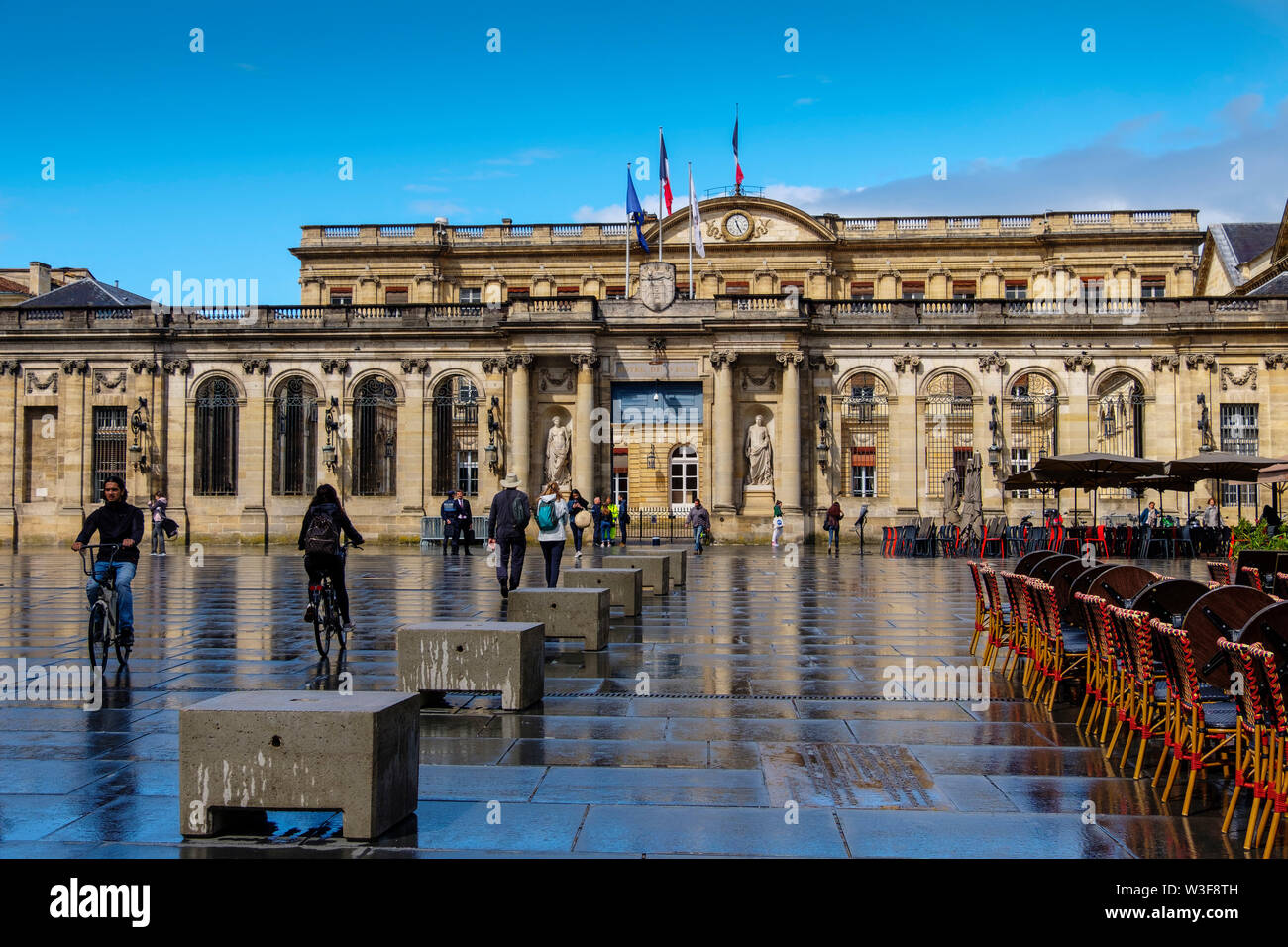 Hotel de Ville Palais Rohan, town hall. Bordeaux, Gironde. Aquitaine region. France Europe Stock Photo