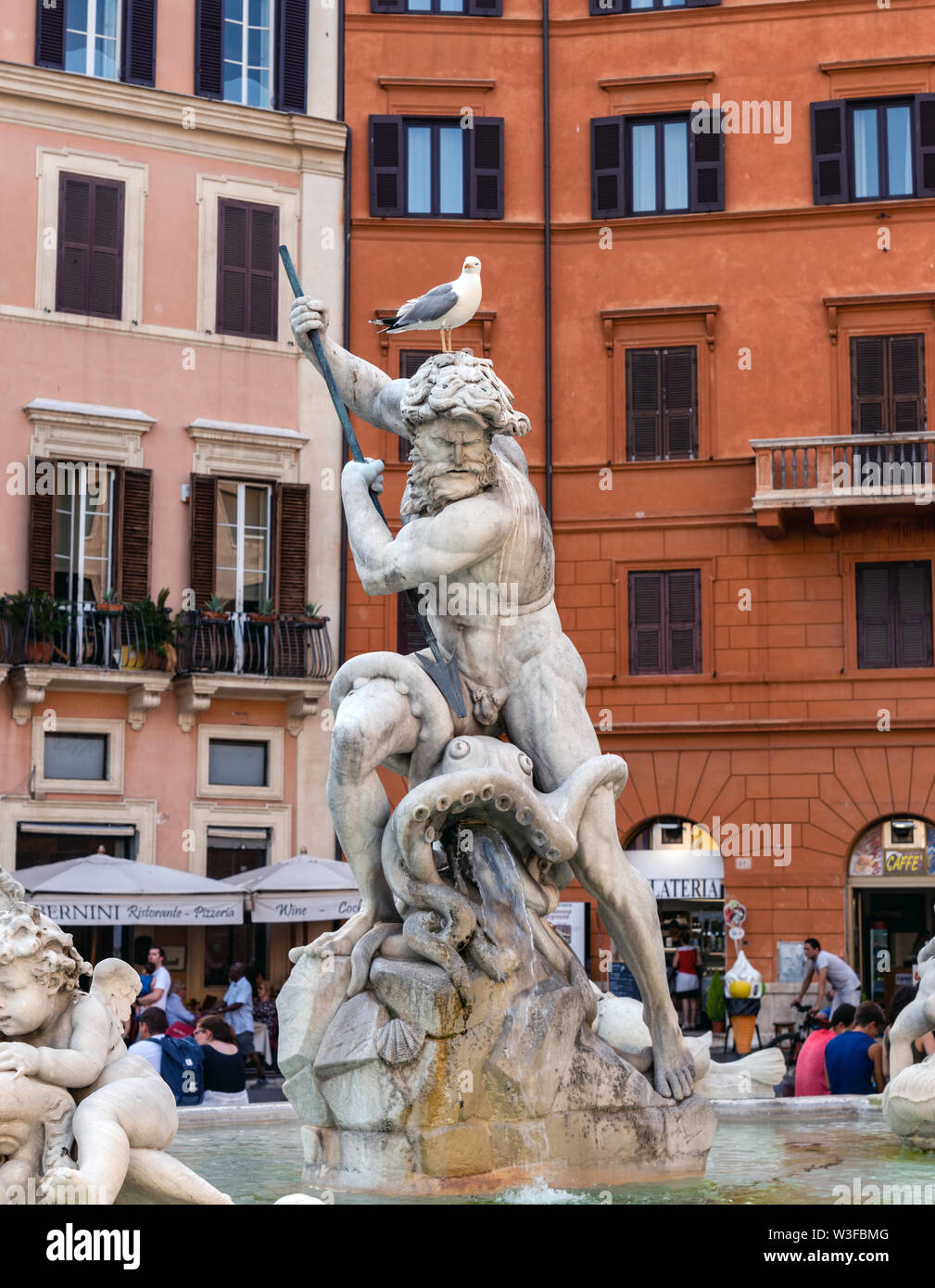 Fountain of Neptune in the Piazza Navona Rome, Italy Stock Photo Alamy