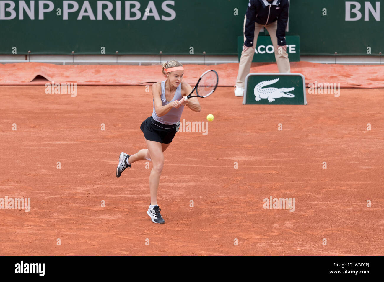 Anna Karolina Schmiedlova from Slovakia during day 8 of French Open on