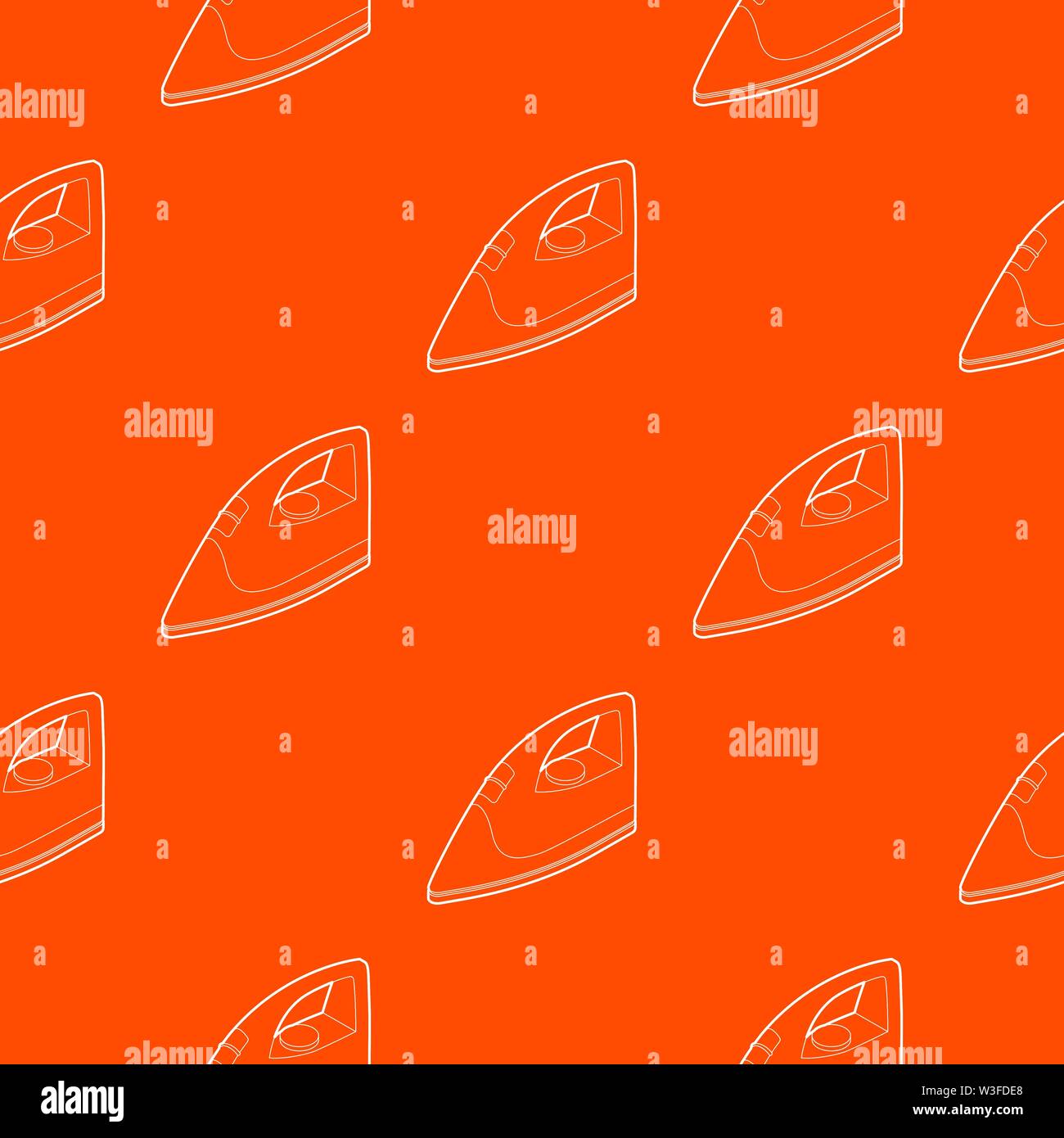 Iron pattern vector orange Stock Vector