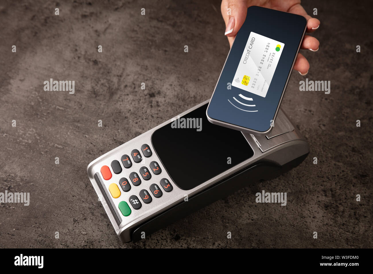 Transaction completed on terminal hi-res stock photography and images ...