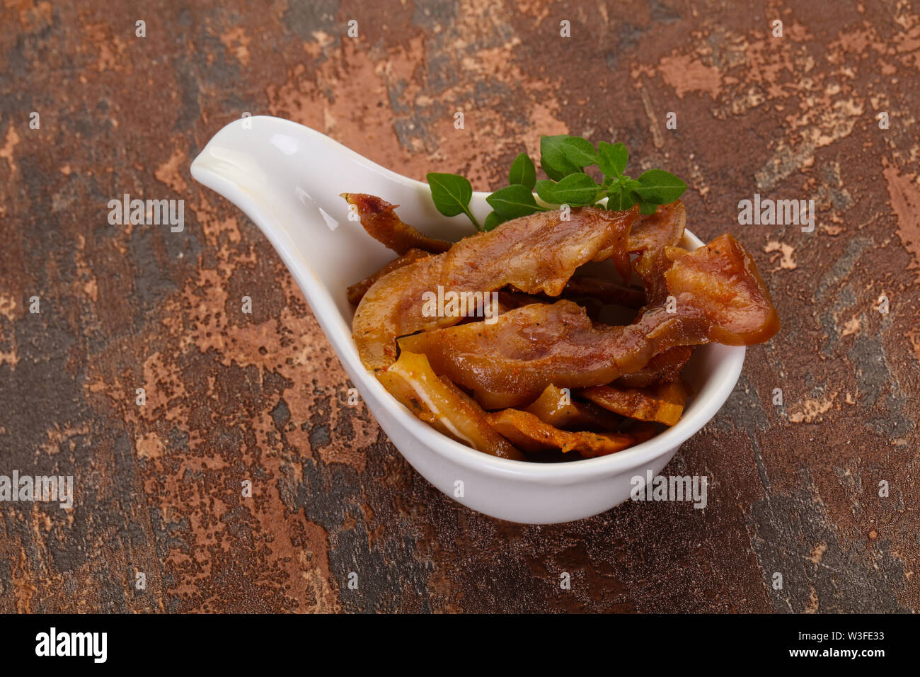 Pork ear snack in the bowl Stock Photo Alamy