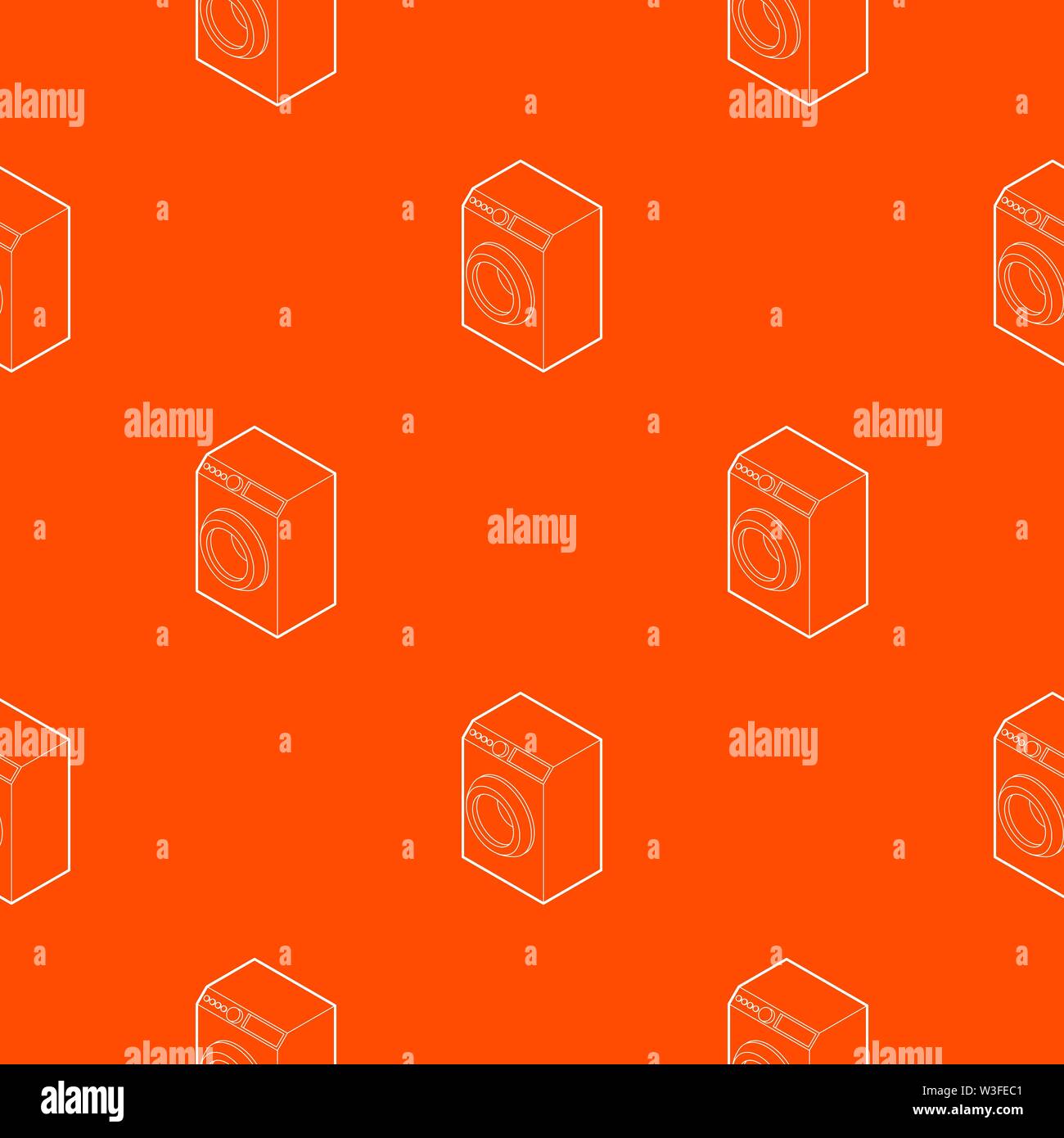 Washing machine pattern vector orange Stock Vector Image & Art - Alamy
