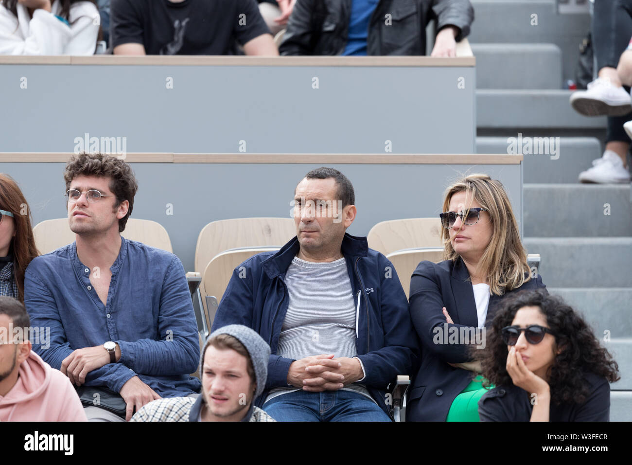 Zinedine Soualem during 2019 French Open in Paris, France Stock Photo
