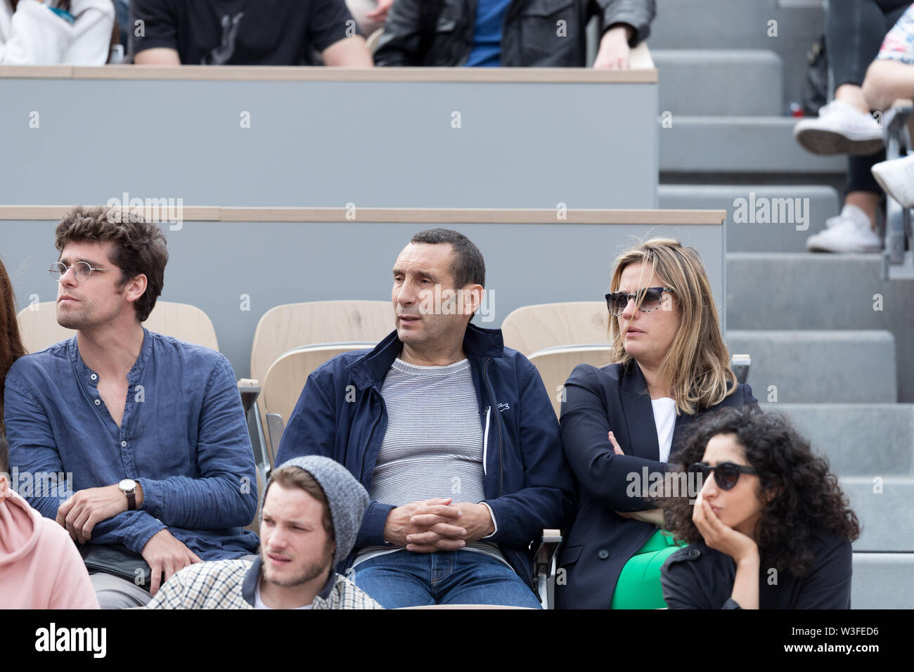 Zinedine Soualem during 2019 French Open in Paris, France Stock Photo