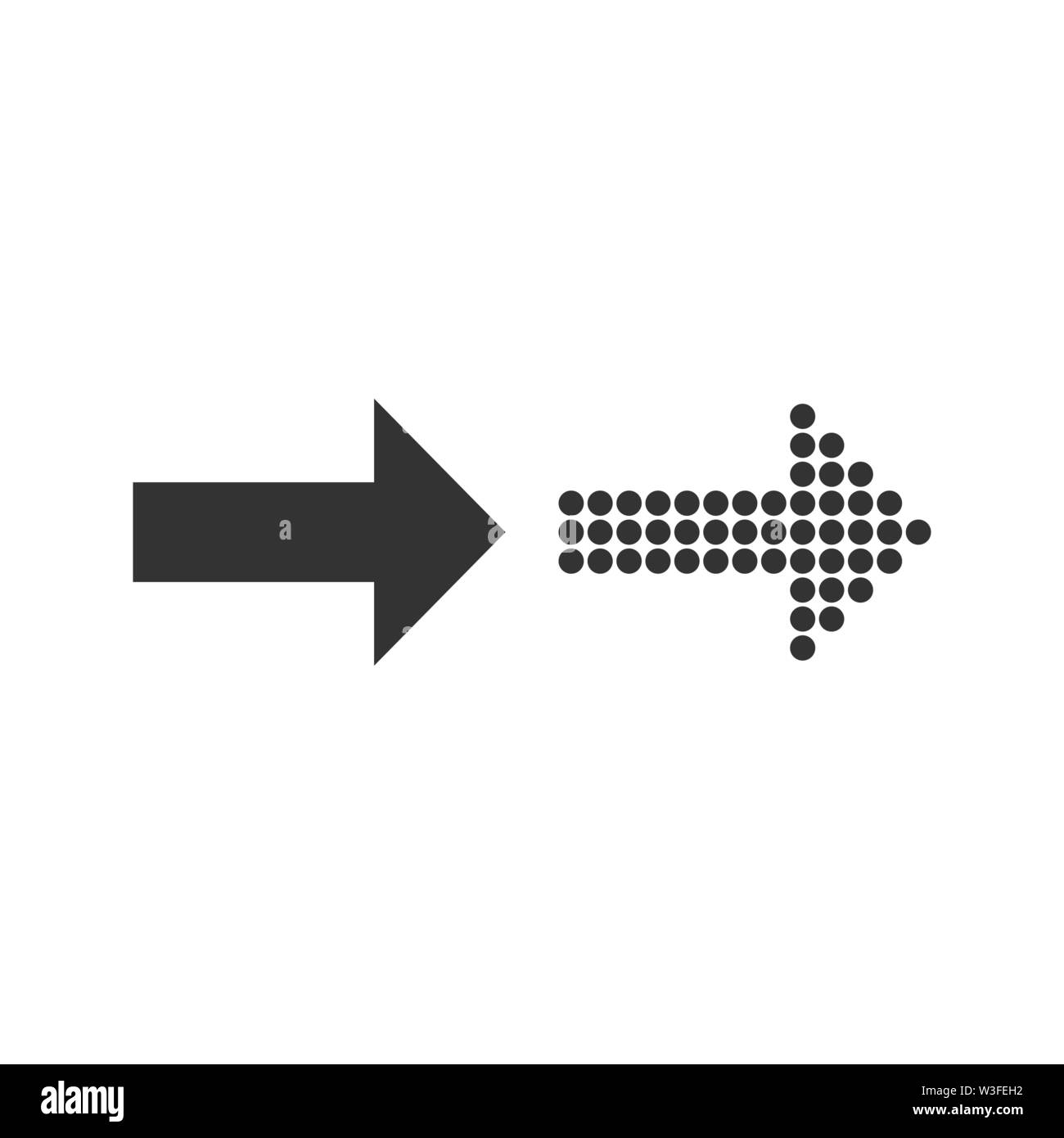 Arrow, forward icon Vector illustration flat Stock Vector