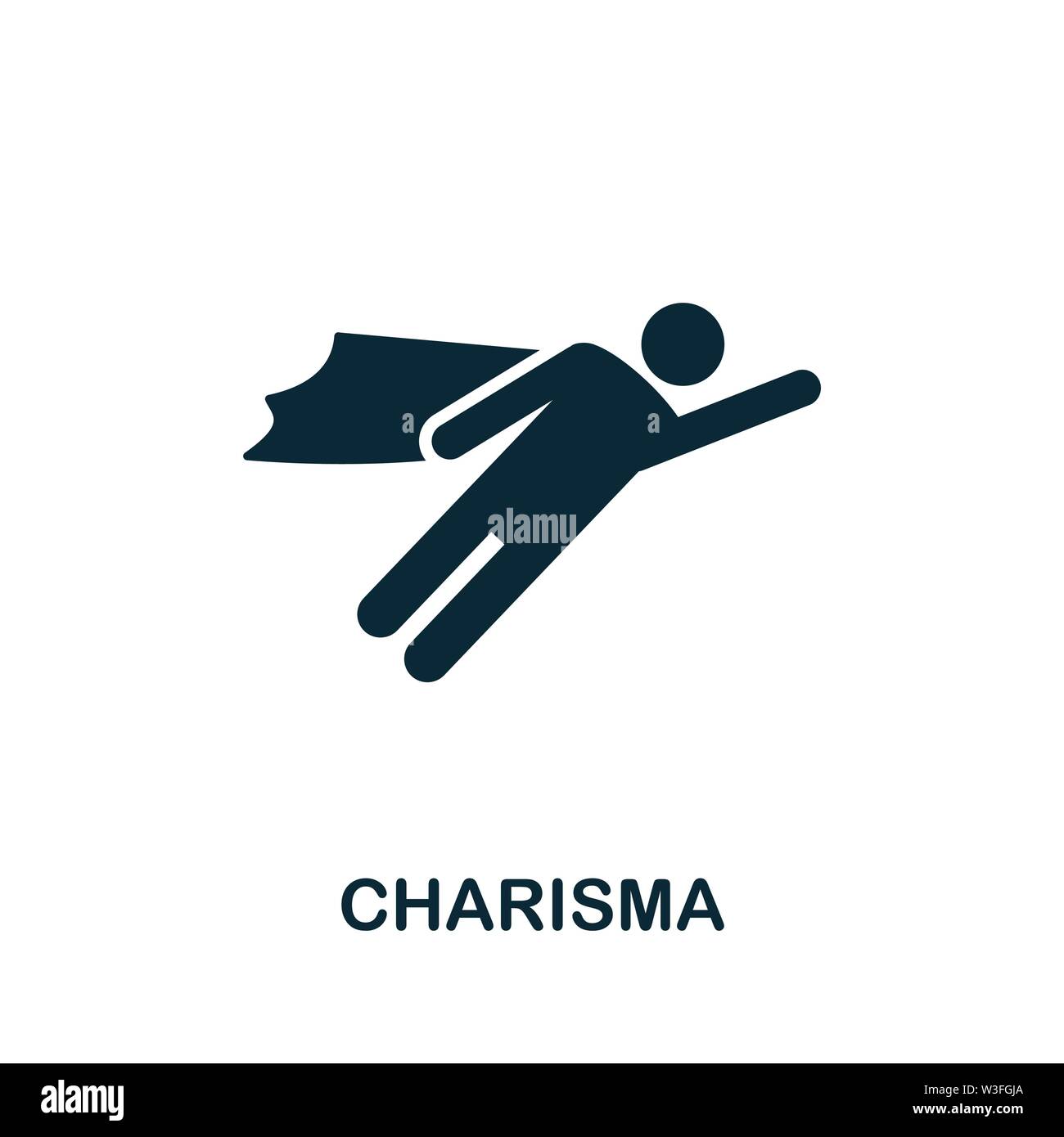 Charisma vector icon symbol. Creative sign from business management icons collection. Filled flat Charisma icon for computer and mobile Stock Vector