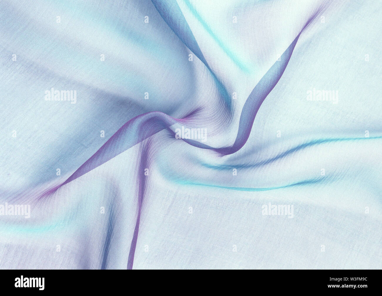 Blue satin fabric and silk texturer background Stock Photo