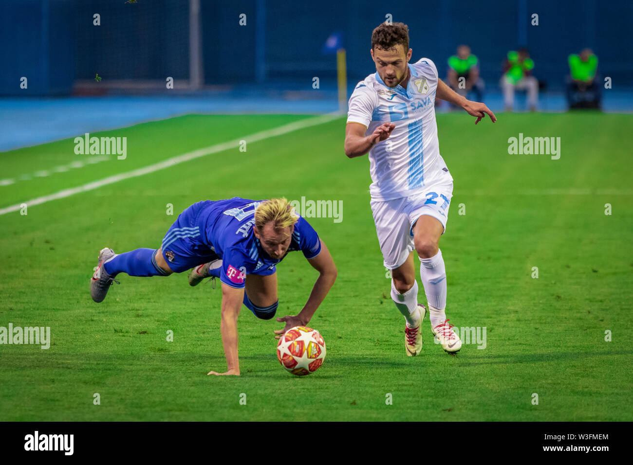 ZAGREB, CROATIA - JULY 13, 2019: Croatian league Supercup, GNK Dinamo vs. HNK  Rijeka. In action Mislav ORSIC (99 Stock Photo - Alamy