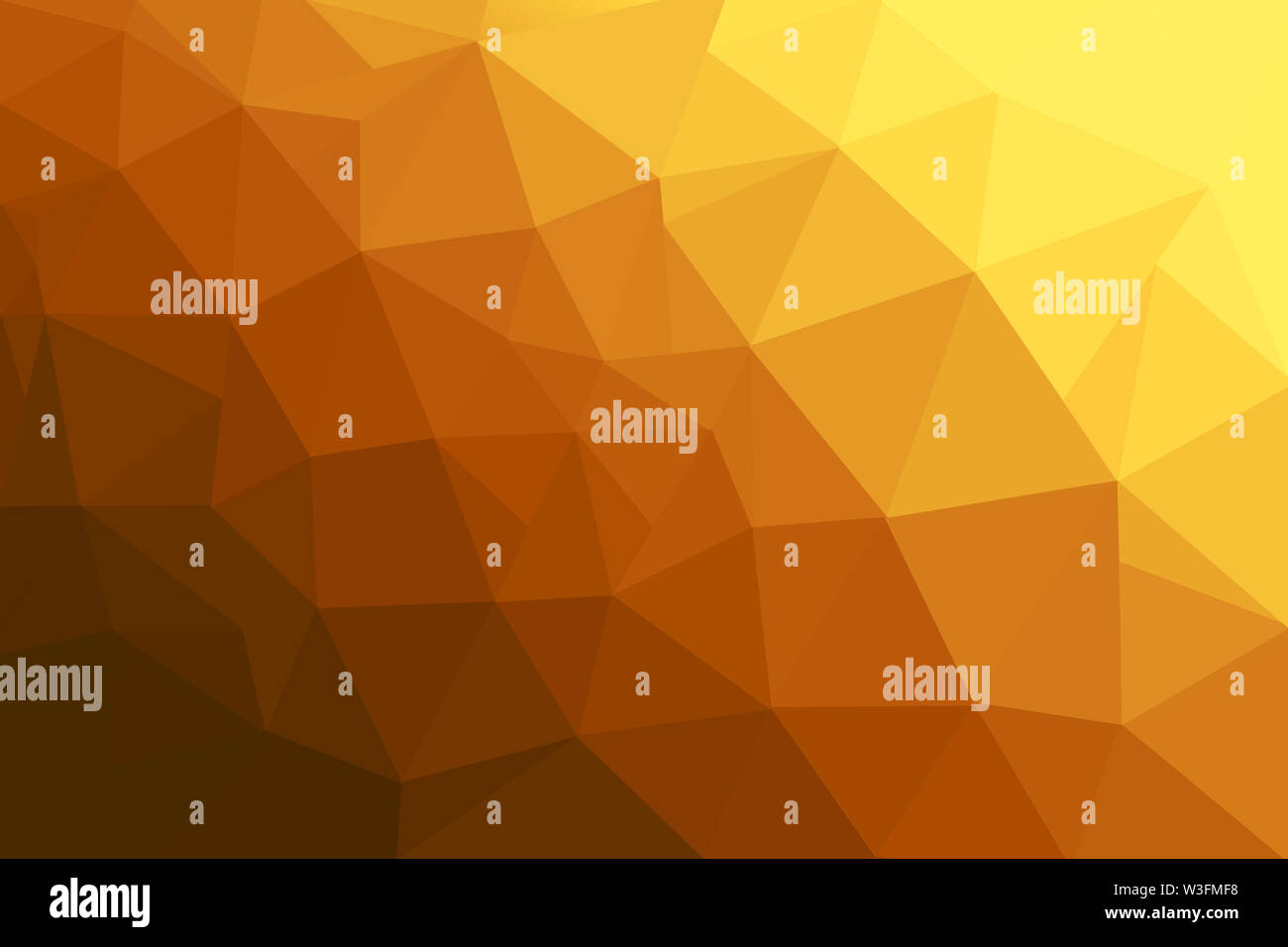 Abstract polygonal mosaic background. Multicolor low poly gradient background. Crystal polygon background. Orange polygon background. Stock Photo