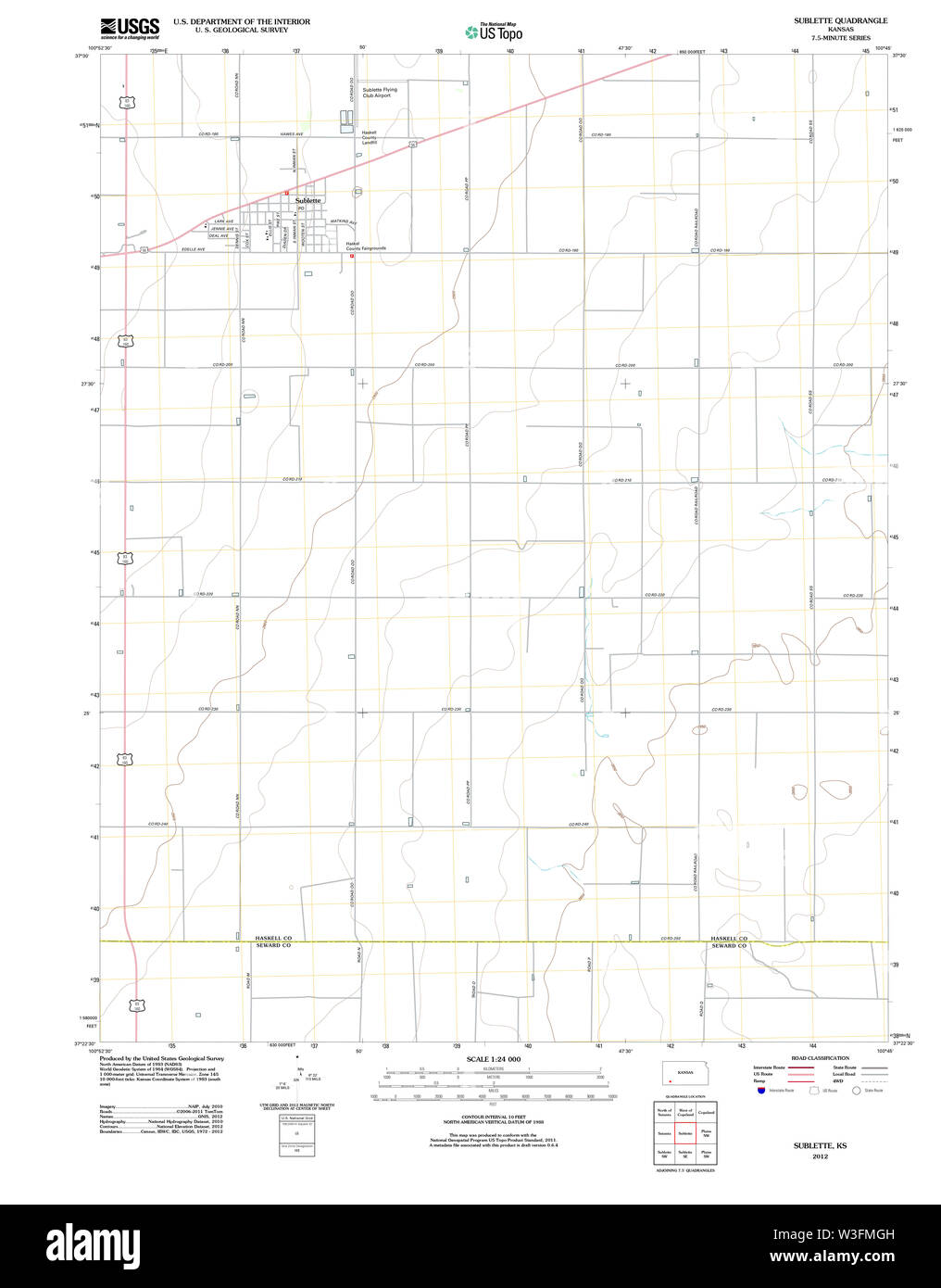 Map of sublette hires stock photography and images Alamy