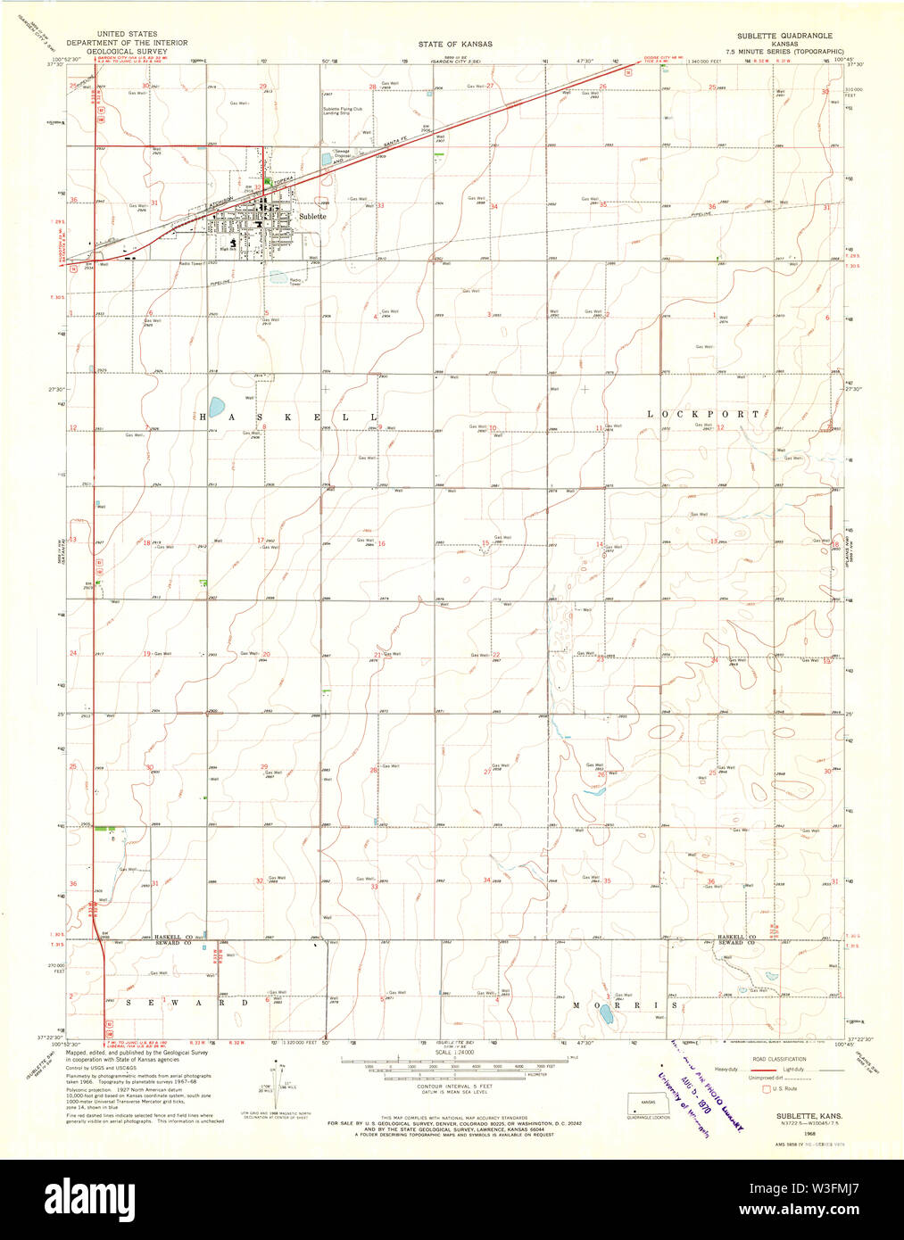 Map of sublette hires stock photography and images Alamy