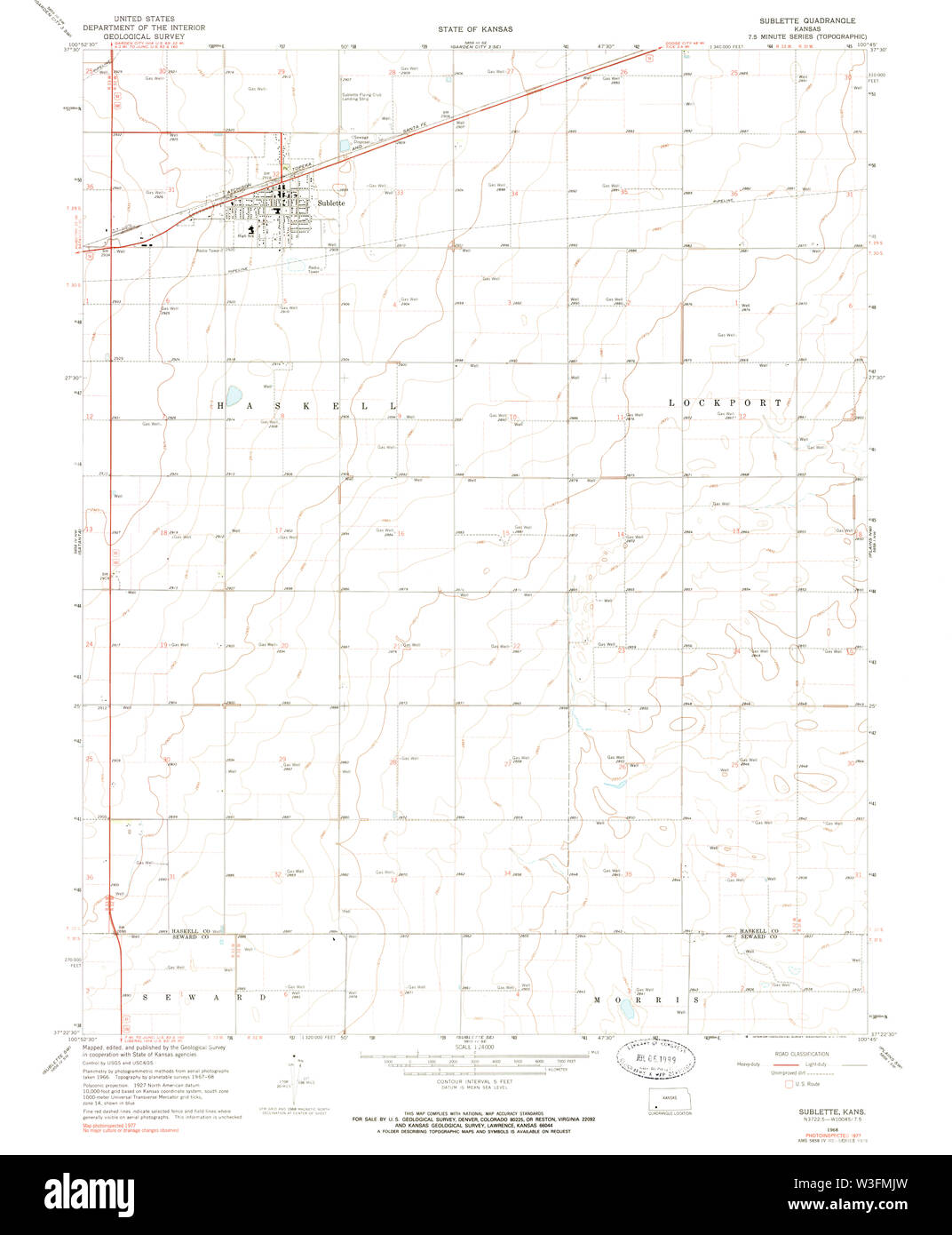 Map of sublette hires stock photography and images Alamy