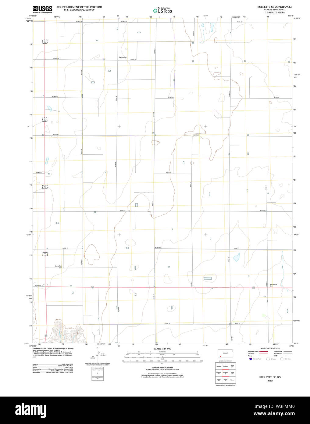 Map of sublette Cut Out Stock Images & Pictures Alamy
