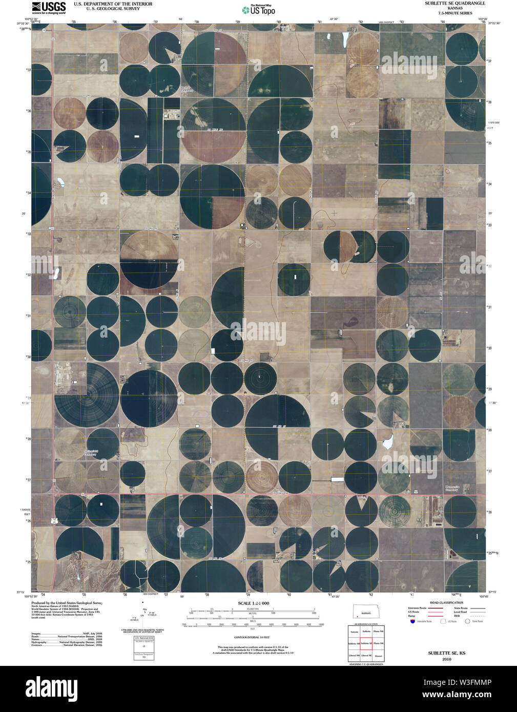 Map of sublette hires stock photography and images Alamy