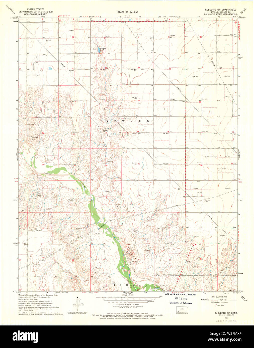 Map of sublette hires stock photography and images Alamy
