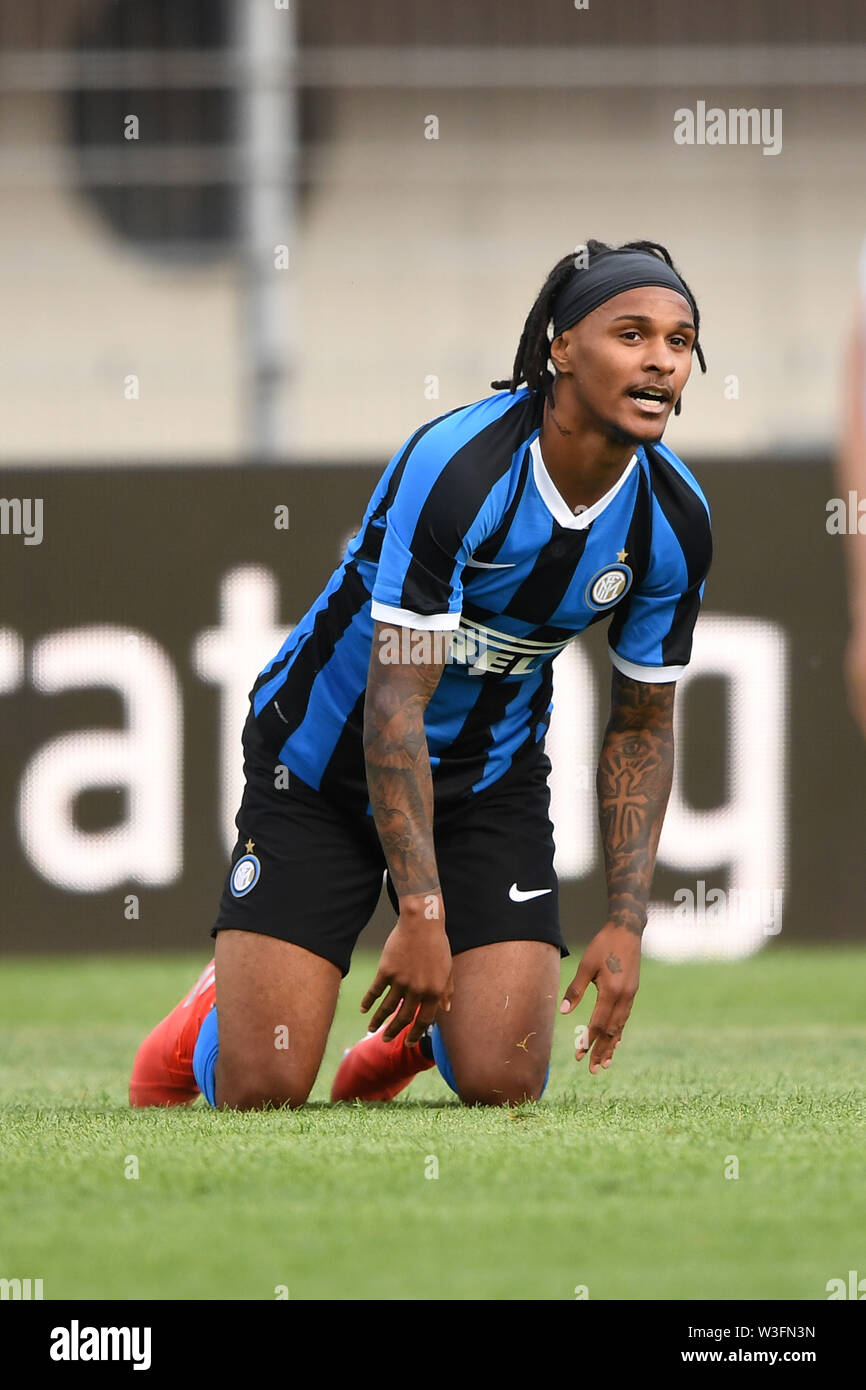 Valentino Lazaro (Inter) during the Italian Friendly Match "Serie A" match  between Lugano 1-2 Inter at Cornaredo Stadium on July 14 , 2019 in Lugano,  Switzerland. (Photo by Maurizio Borsari/AFLO Stock Photo - Alamy