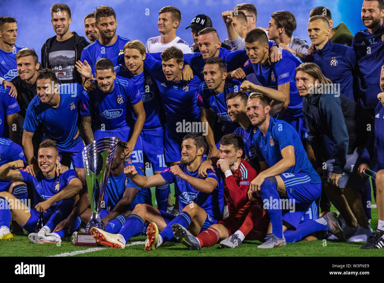 ZAGREB, CROATIA - JULY 13, 2019: Croatian league Supercup, GNK Dinamo vs. HNK  Rijeka. In corner action Damian KADZIOR (92 Stock Photo - Alamy